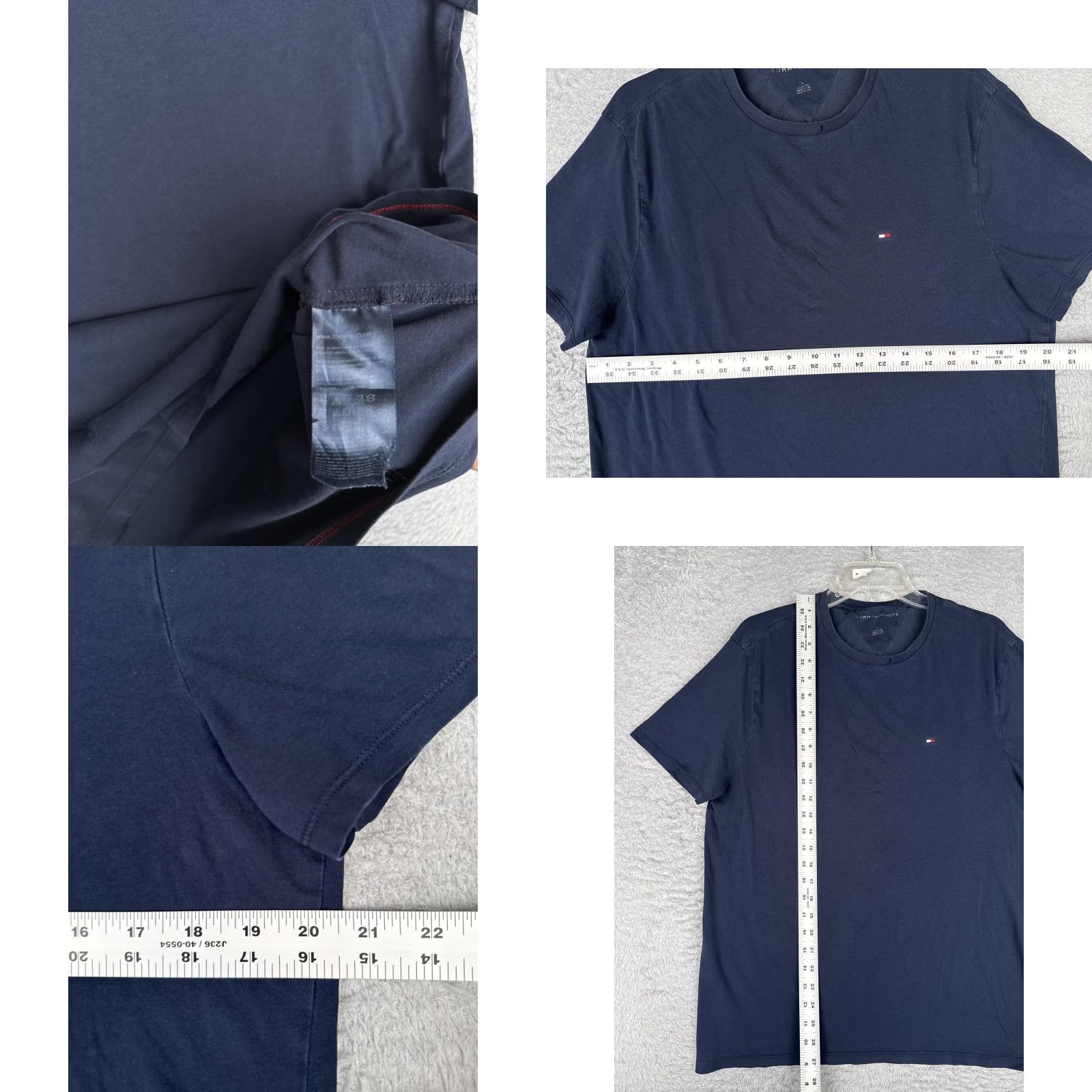 Tommy Hilfiger Tommy Hilfiger Shirt Mens Medium Blue Crew Neck Short Sleeve Logo Cotton Tagless Size US M / EU 48-50 / 2 - 8 Thumbnail