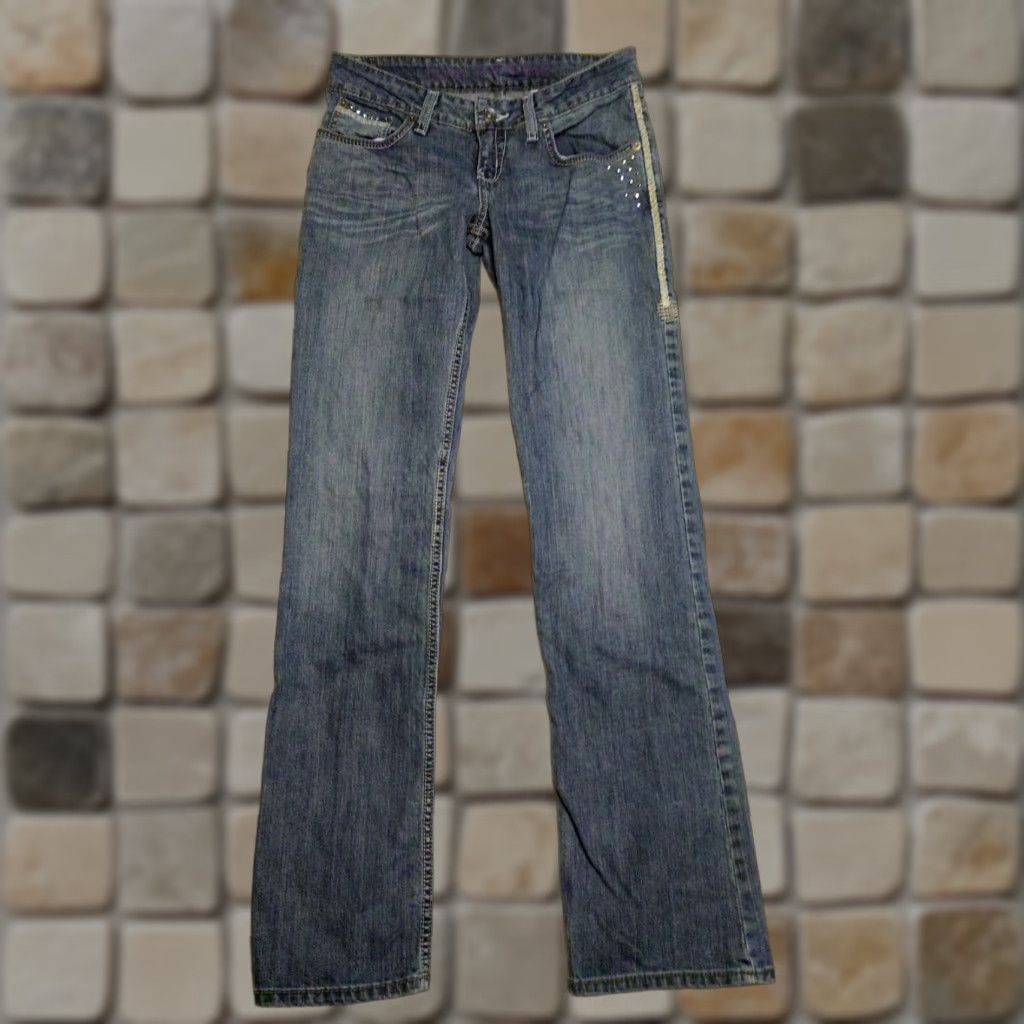 Vintage VINTAGE Cruel Jeans Women’s 30 Denim Bootcut 5-Pocket Blue Cotton Spandex Blake Regular Size 30 (30x33) Logo Embroidered Western Cowgirl Ranchwear Size 30" / US 8 / IT 44 - 1 Thumbnail