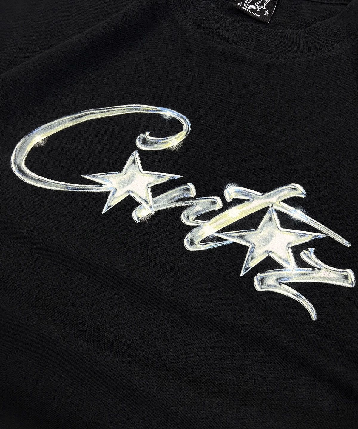 Corteiz rare Corteiz Allstarz Logo tee black Y2k Size US M / EU 48-50 / 2 - 4 Thumbnail