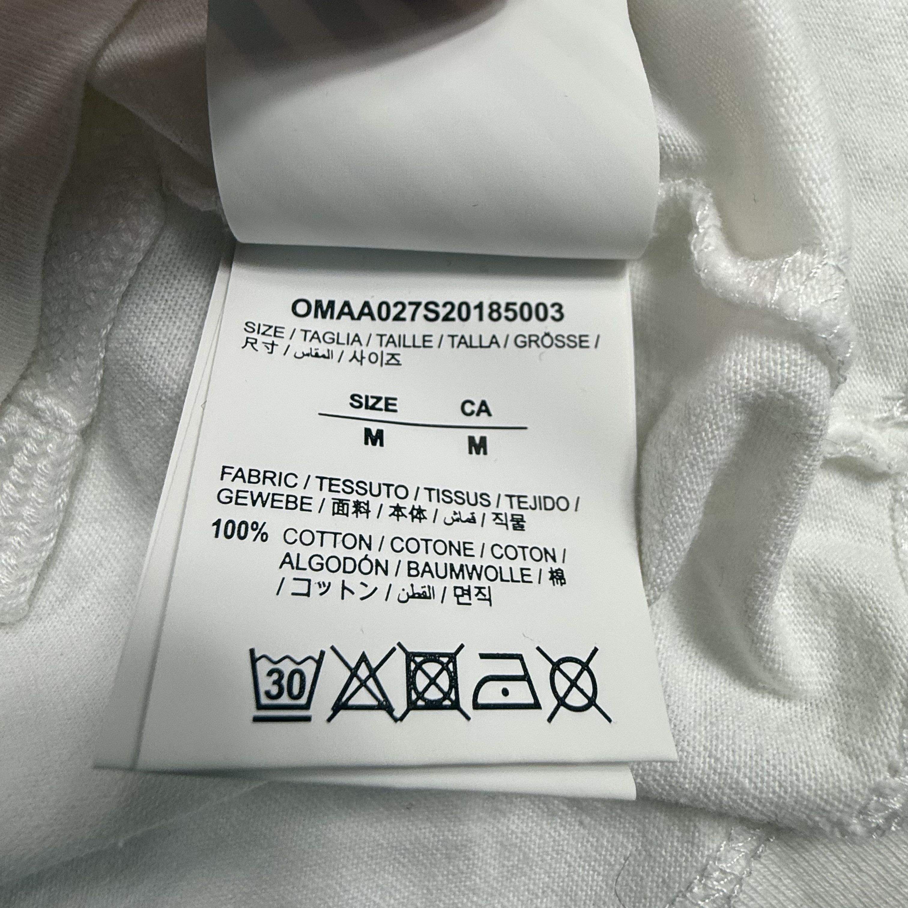 Off-White Off-White Virgil Abloh OFF Logo White Cotton T-Shirt Size US M / EU 48-50 / 2 - 7 Thumbnail