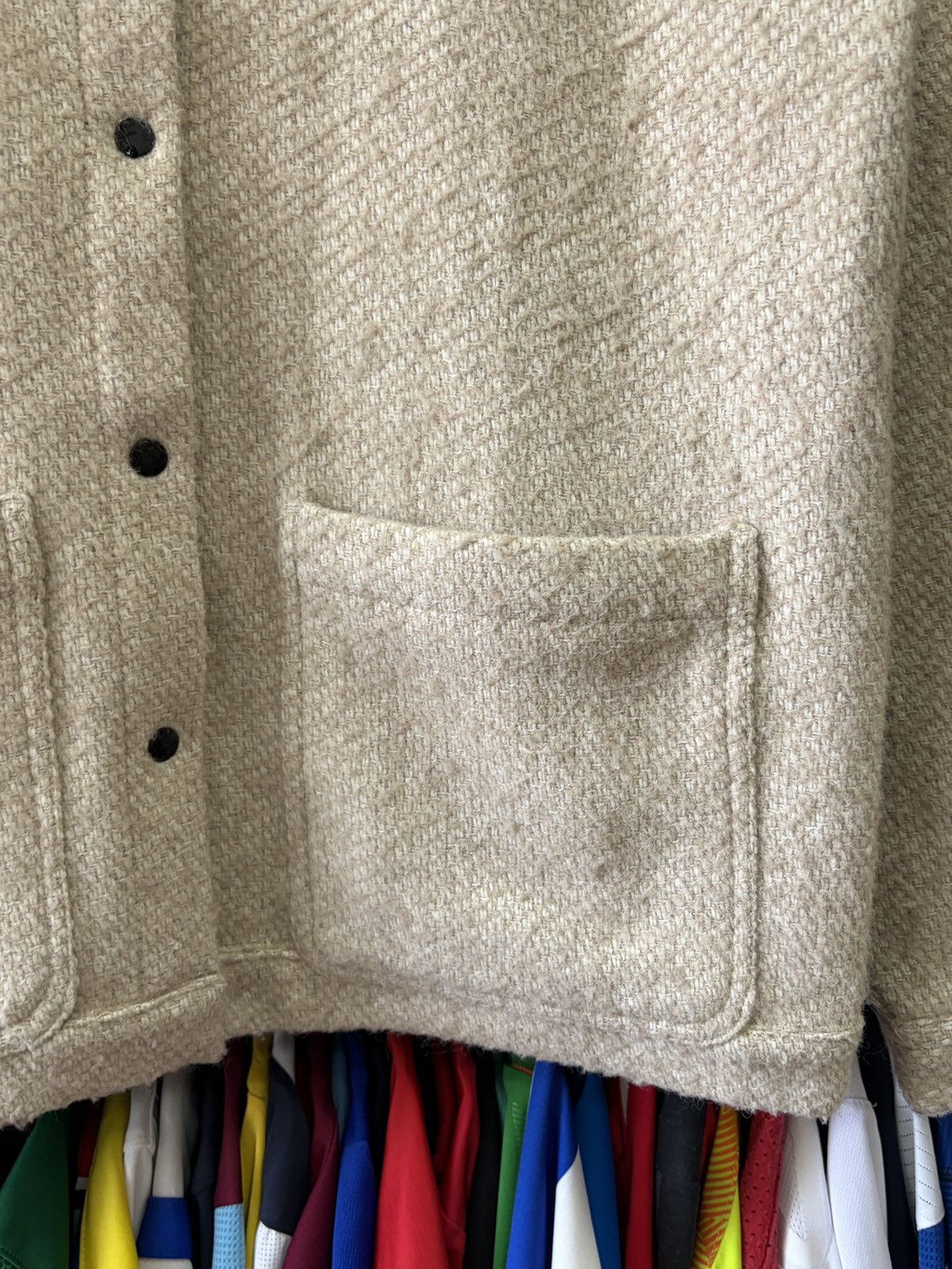 Folk Folk Signal Jacket Textured Woven Wool Blend Beige 3 L Size US L / EU 52-54 / 3 - 5 Thumbnail