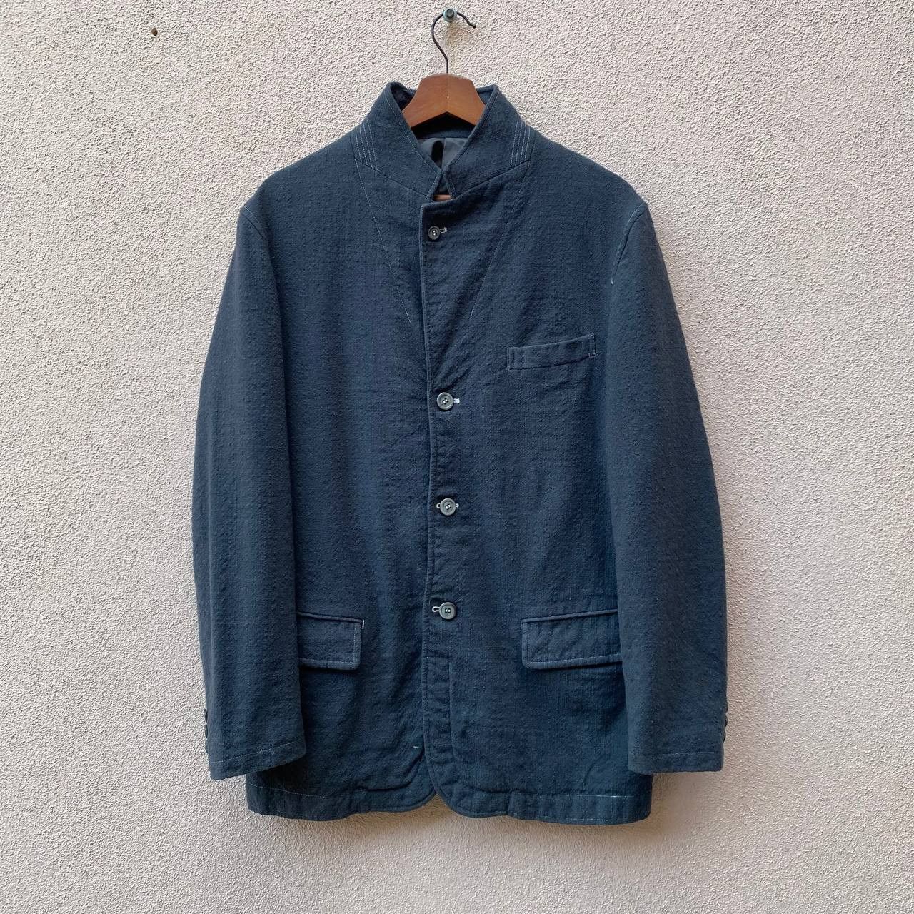 Comme des Garcons Homme AD2001 COMME DES GARCON MINIMALIST WOOL JACKET Size US S / EU 44-46 / 1 - 1 Thumbnail