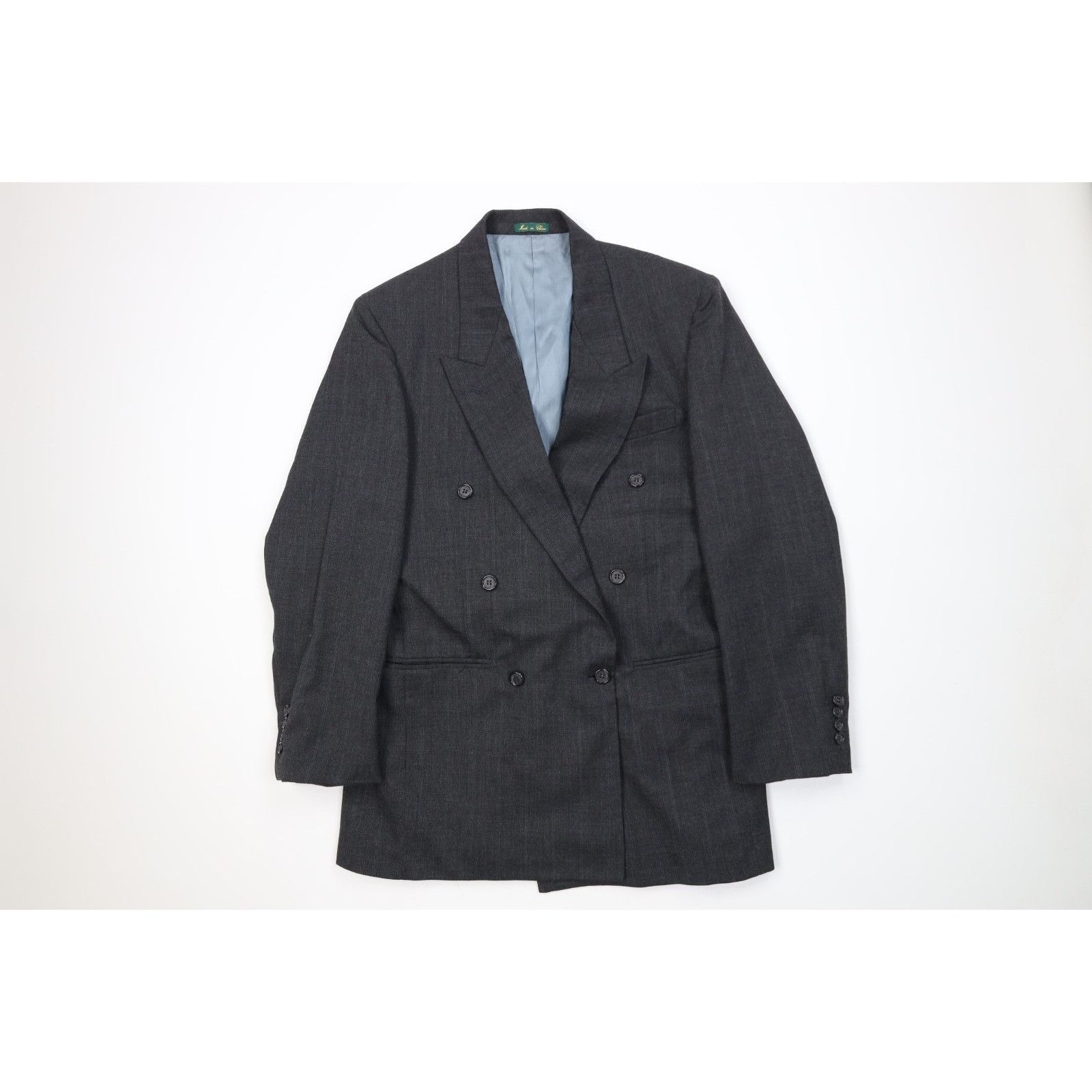Vintage Vintage 80s 90s Wool Blend 2 Piece Double Breasted Suit Size 38R - 2 Thumbnail