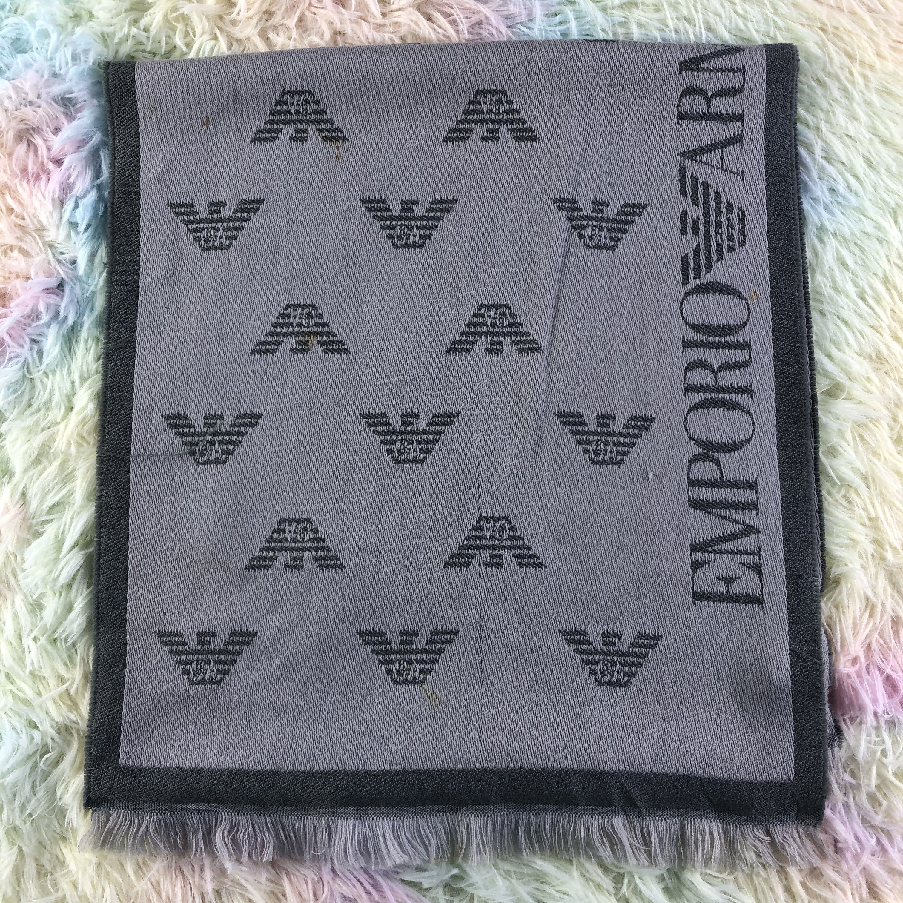 Emporio Armani × Vintage Emporio Armani Scarf / Muffler / Neckwear Size ONE SIZE - 9 Thumbnail