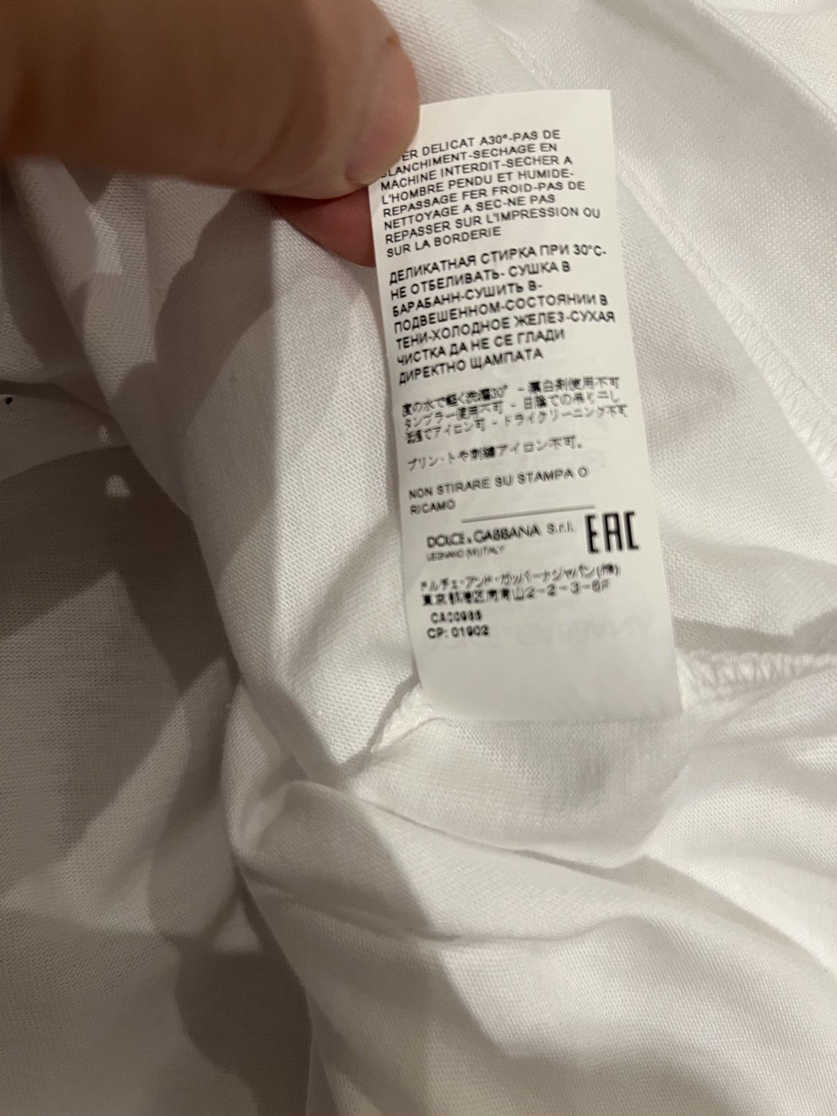 Dolce & Gabbana Dolce&cabana logo T-shirt white size 56 Size US XL / EU 56 / 4 - 9 Thumbnail
