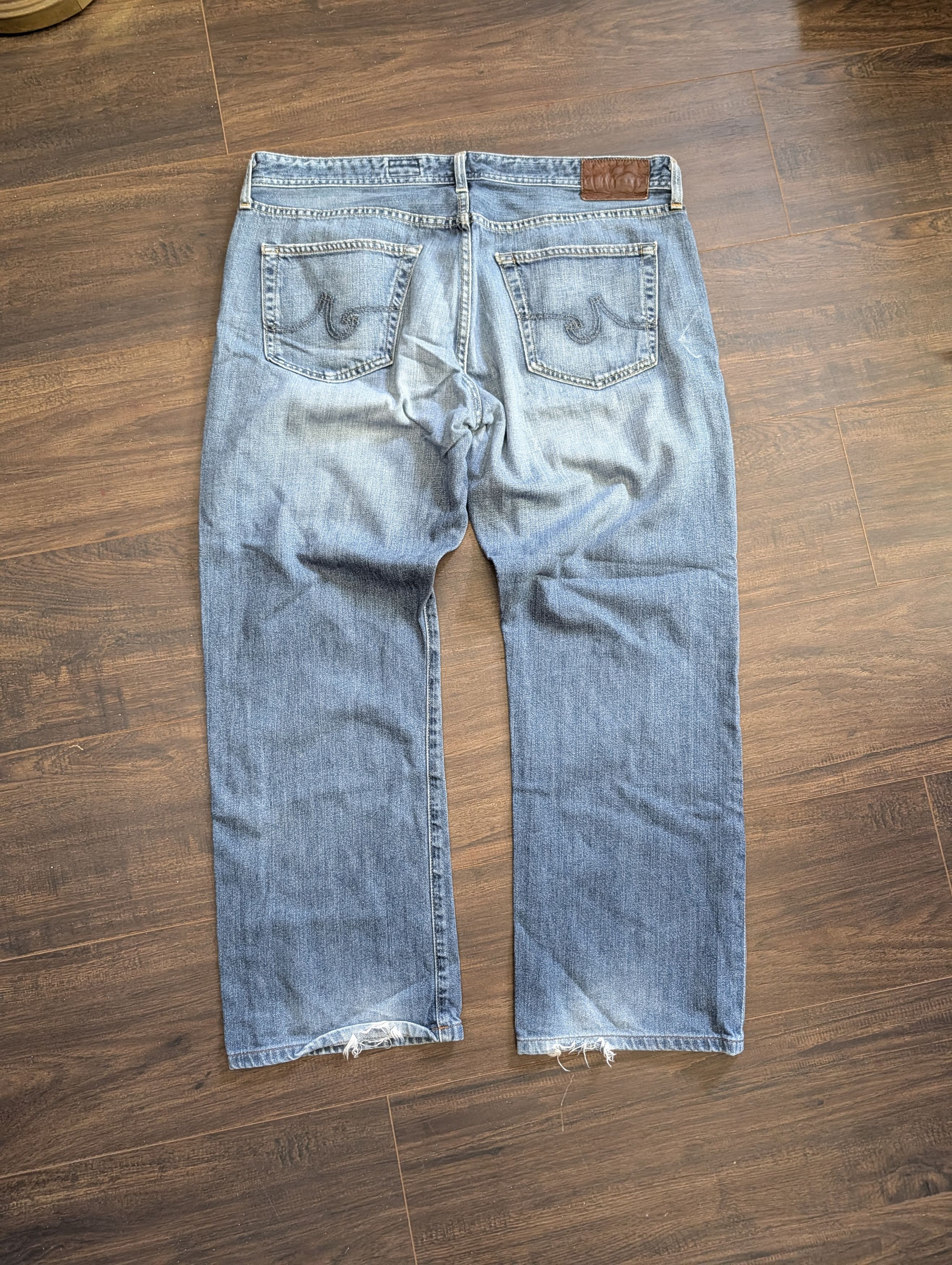 AG Adriano Goldschmied The Protege straight leg MiUSA blue denim jeans 38 Size US 38 / EU 54 - 2 Thumbnail