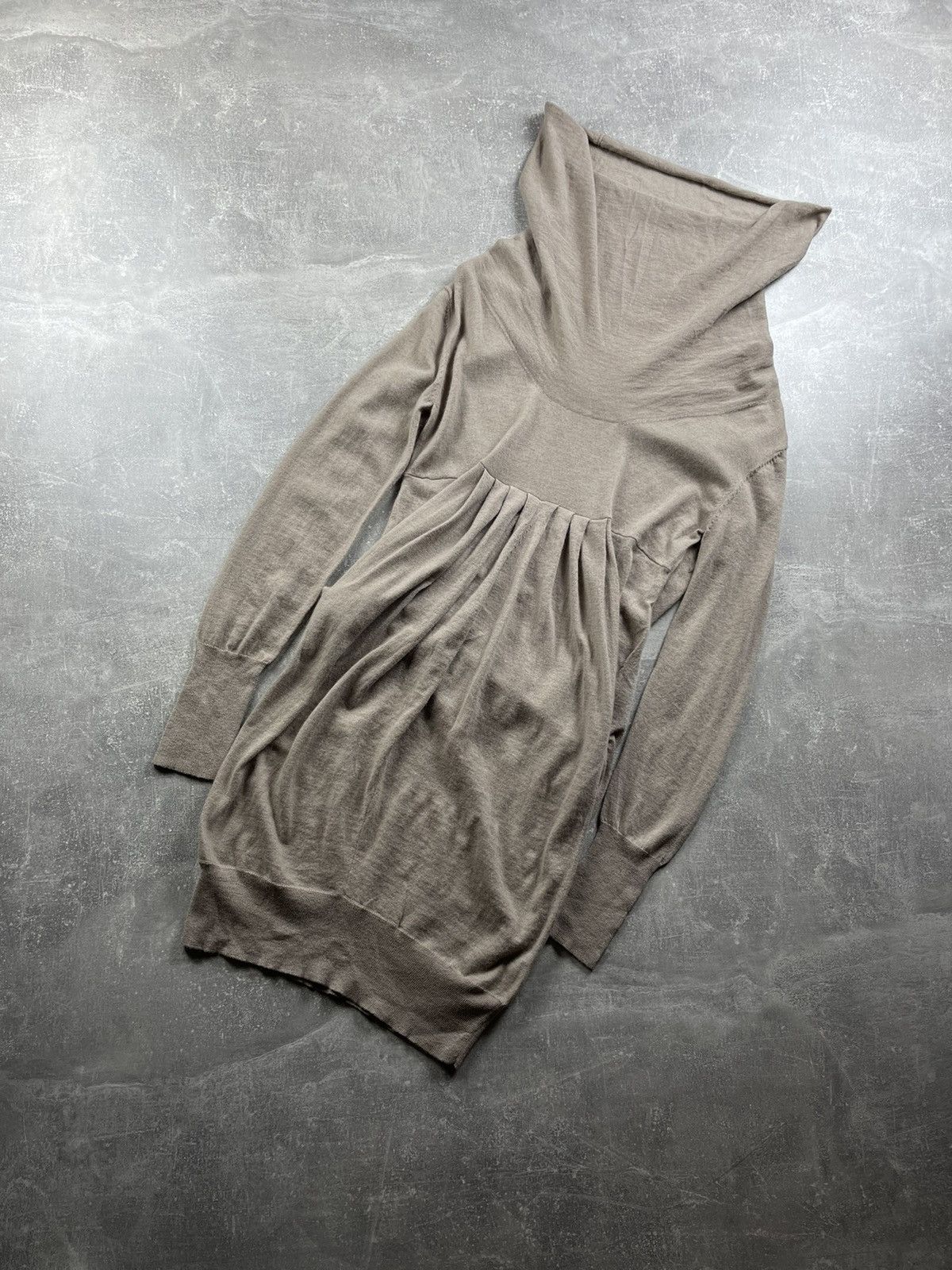 Other Dudu Roma Women’s Knit Dress Wool Silk Cashmere Blend Beige Size S / US 4 / IT 40 - 1 Thumbnail