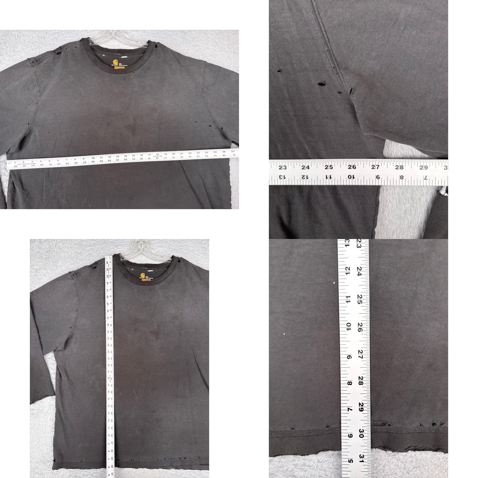Carhartt Carhartt Shirt Men 2XL Gray 3/4 Sleeve Crew Neck Cotton Workwear READ Size US XXL / EU 58 / 5 - 8 Thumbnail