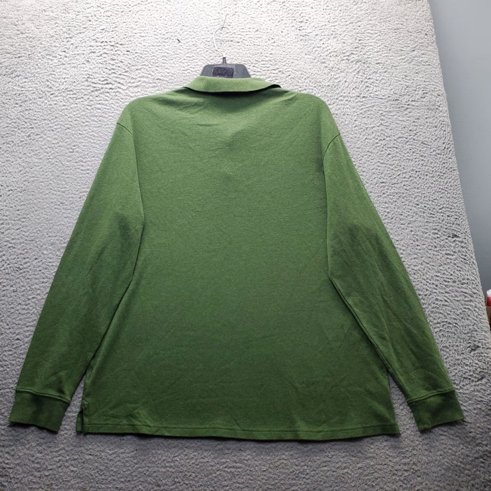 Lands' End Lands' End Performance Polo Shirt Mens 46-48 Green Long Sleeve Slit Popover Shirt Size US XXL / EU 58 / 5 - 2 Thumbnail