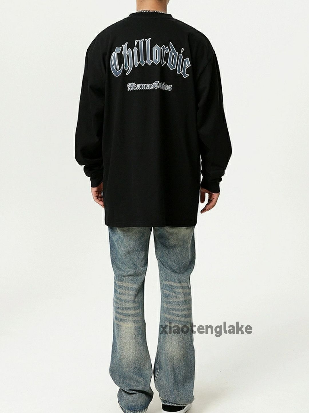 Jean × Vintage washed faded patchwork yuppie bootcut flared jeans Size US 32 / EU 48 - 3 Thumbnail