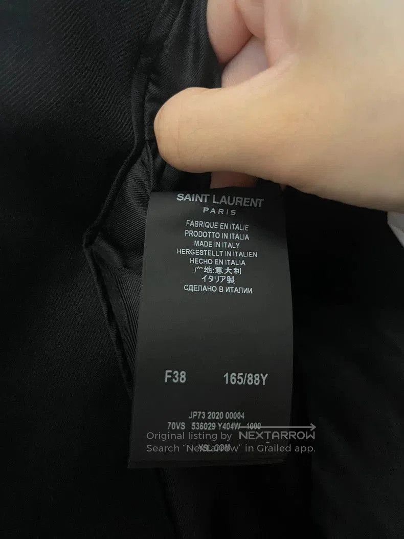 Yves Saint Laurent YSL Women's Black Formal Blazer. Size XS / US 0-2 / IT 36-38 - 6 Thumbnail