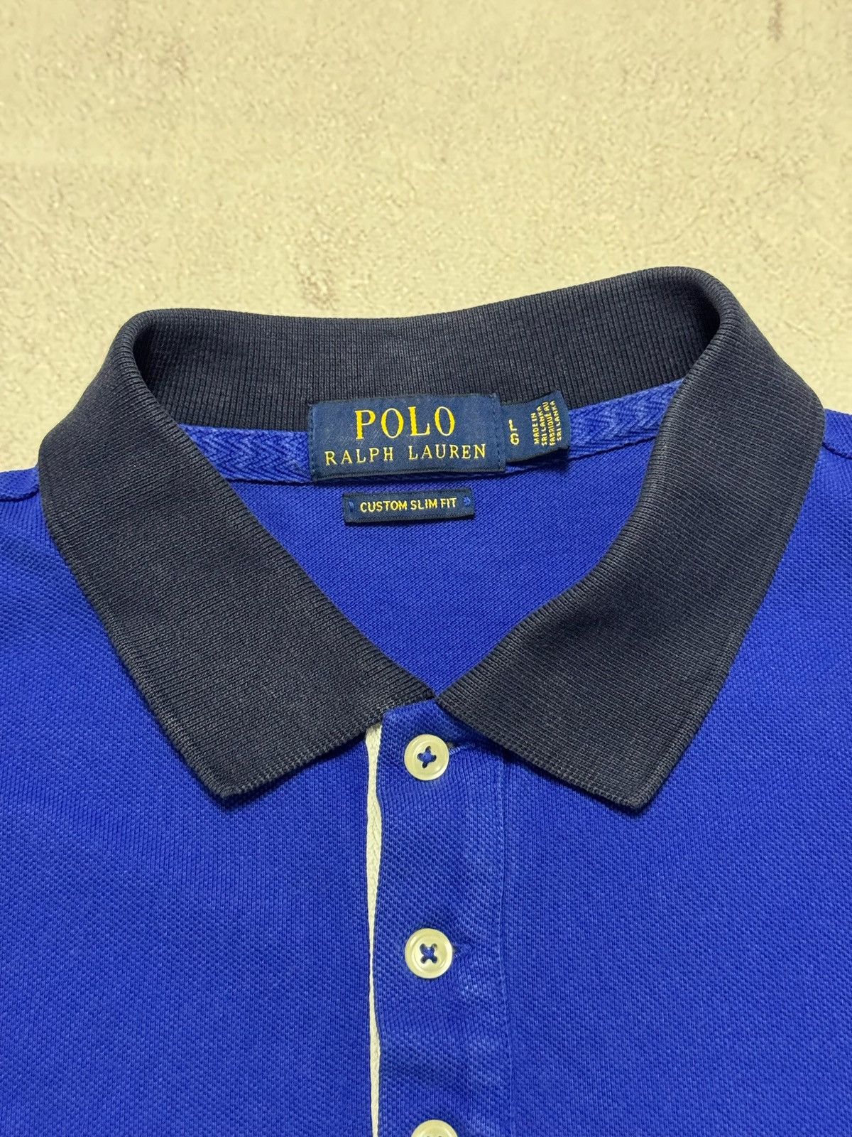 Polo Ralph Lauren Vintage Polo Ralph Lauren Polo Shirt Rugby Blue Mens L Size Size US L / EU 52-54 / 3 - 6 Thumbnail
