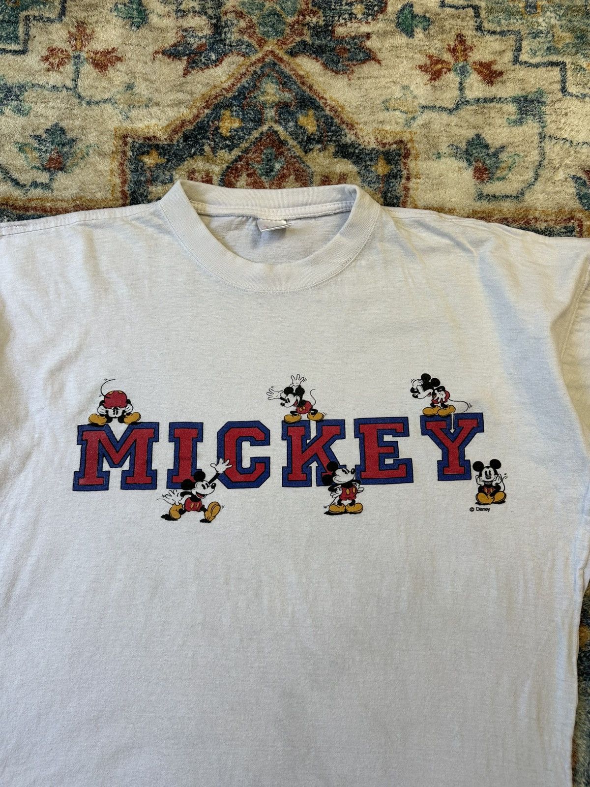 Disney Vintage Disney Mickey Mouse Spellout T-shirt Size XL Size US XL / EU 56 / 4 - 4 Thumbnail