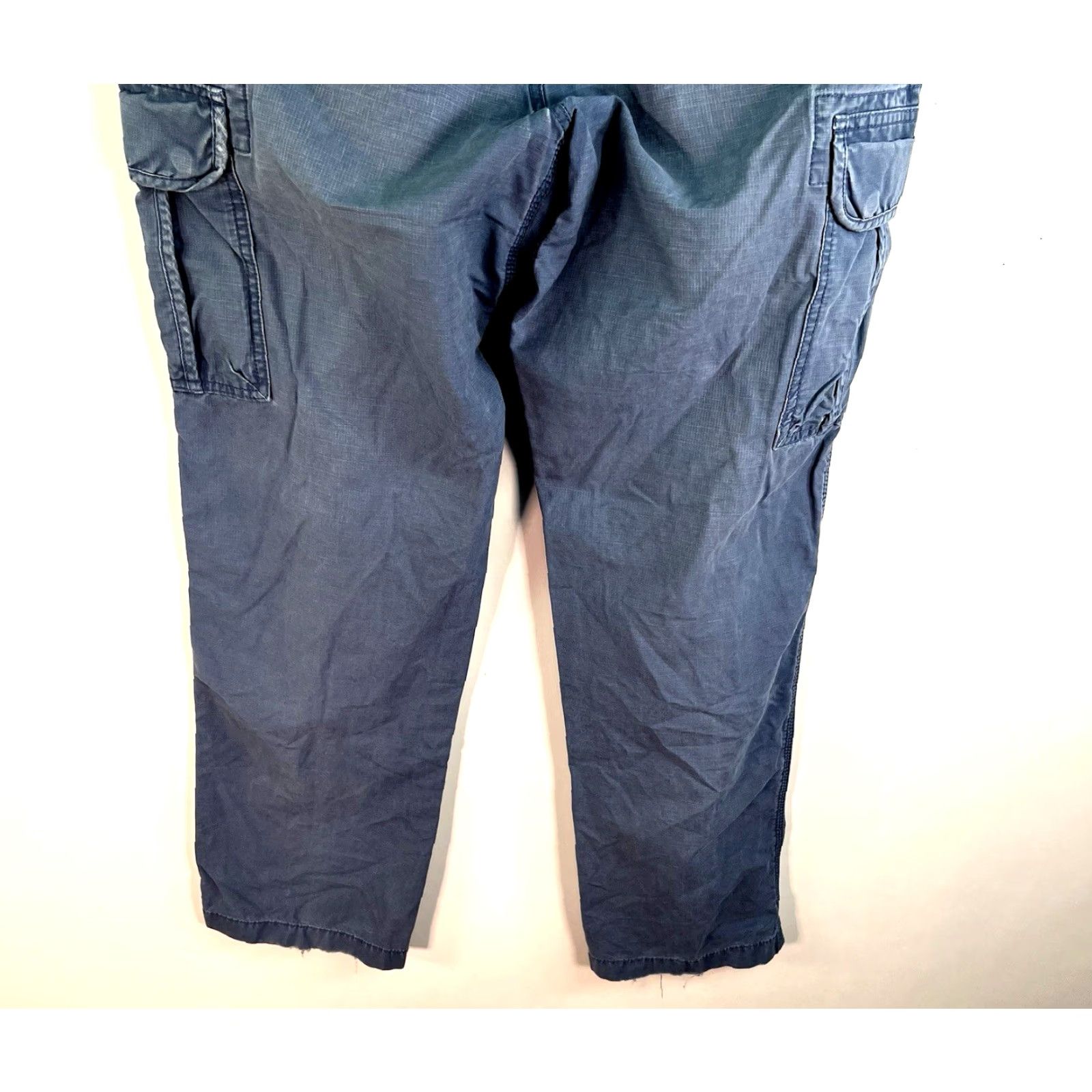 Vintage VINTAGE LL Bean Cargo Pants Mens Size 32 Regular Fit Blue 90s Nature Workwear Size US 32 / EU 48 - 7 Thumbnail
