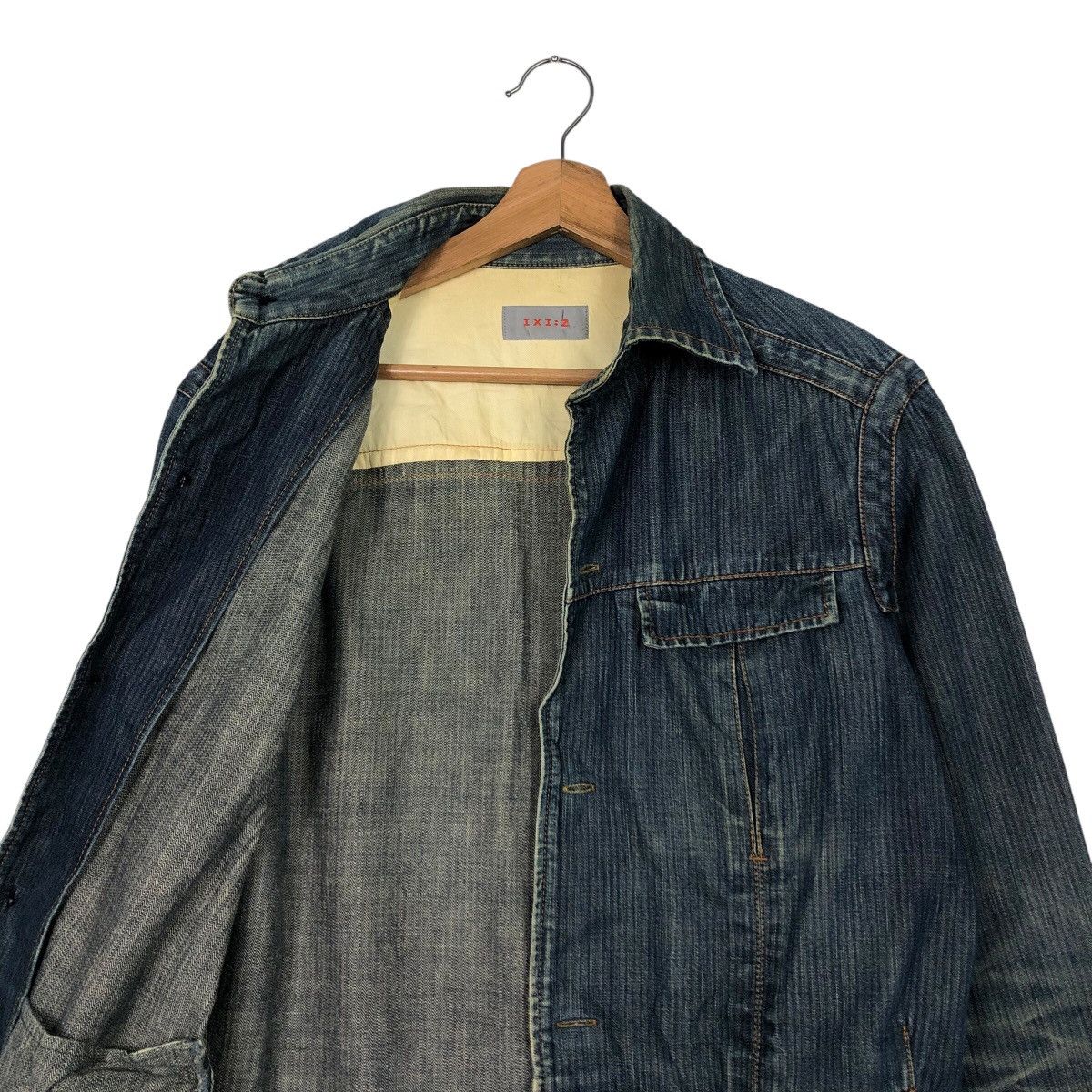 Japanese Brand 📌Vintage Chore Work Denim Jacket IXI:Z Japan Issey Miyake Size US M / EU 48-50 / 2 - 13 Thumbnail