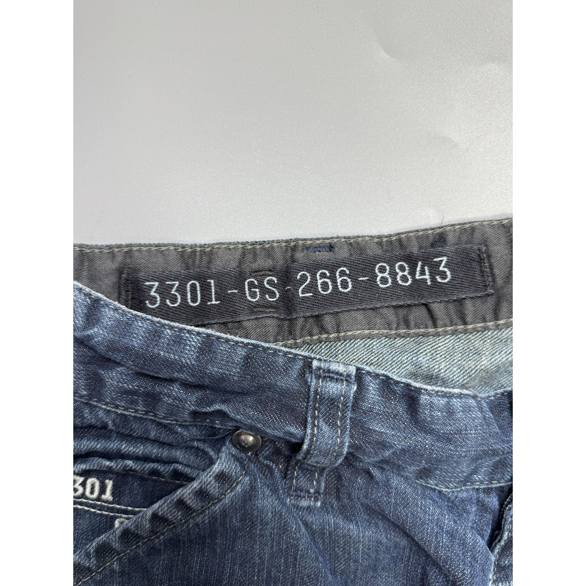 G-Star G-Star RAW Loose Fit Denim Rap Cargo Pants (Y1159) Size US 33 - 9 Thumbnail