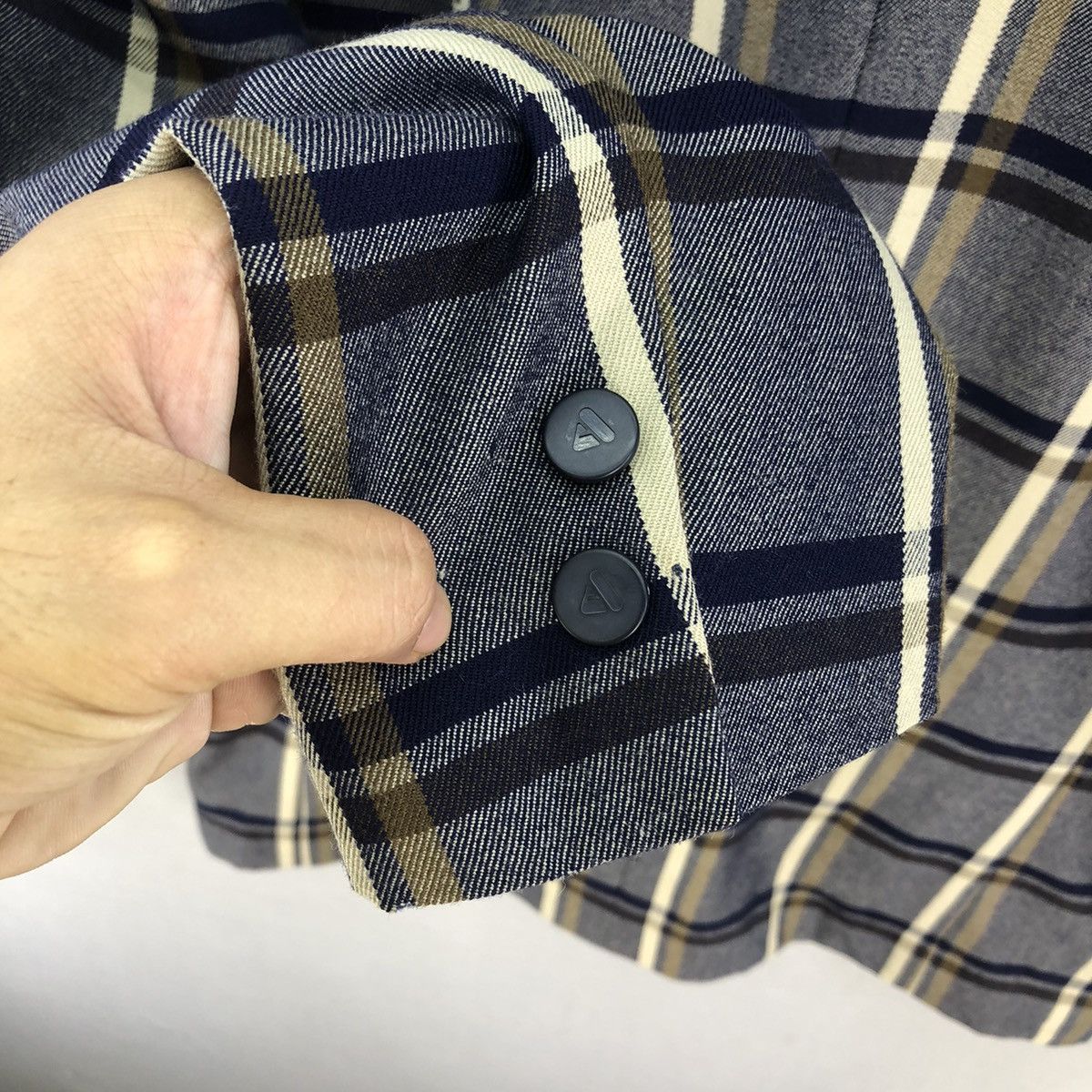 Aquascutum Vintage Aquascutum No Collar Jacket Size S / US 4 / IT 40 - 7 Thumbnail