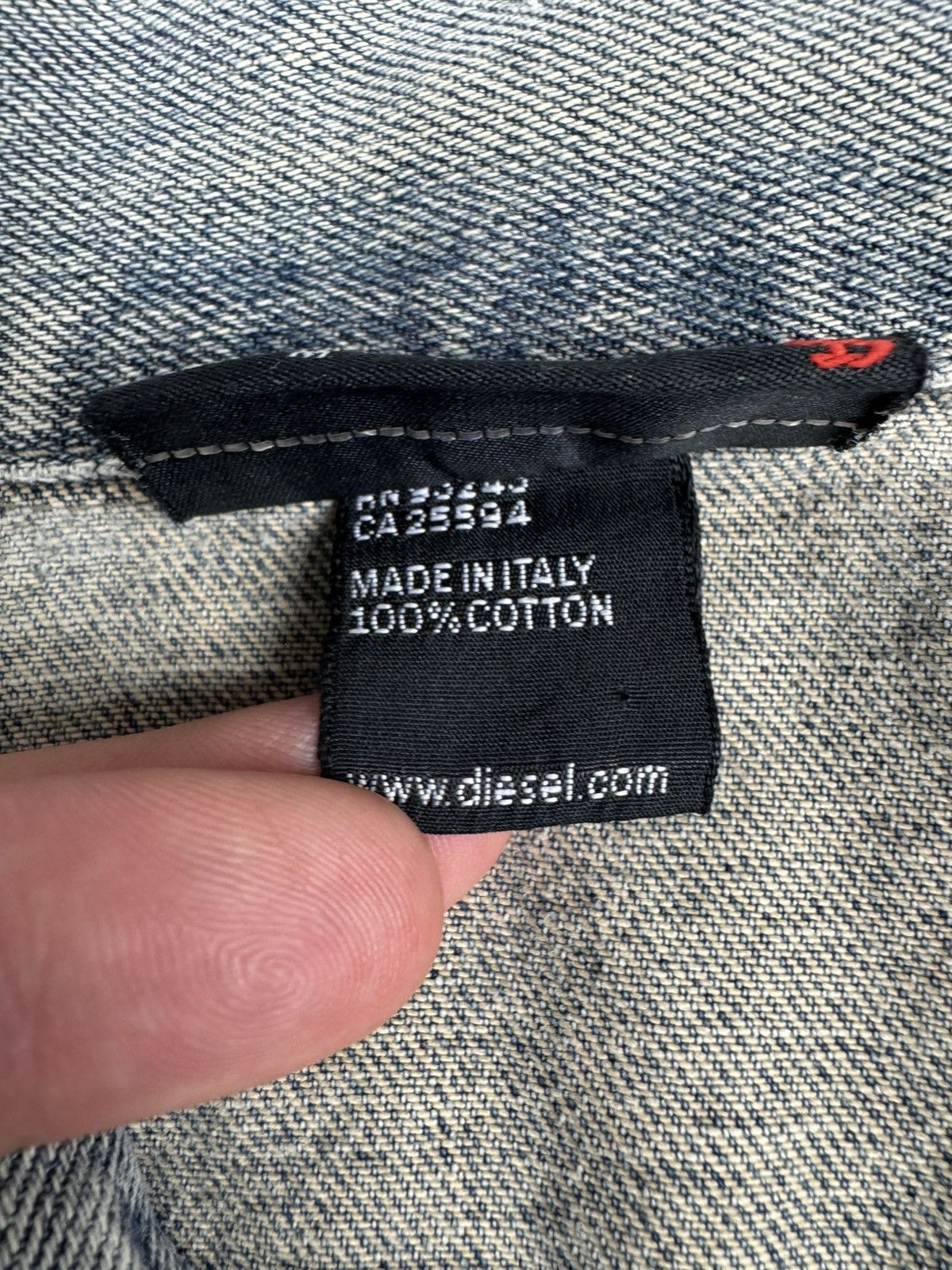 Diesel × Vintage Vintage Y2K Diesel washed denim katana jacket cropped fit Size M / US 6-8 / IT 42-44 - 15 Thumbnail