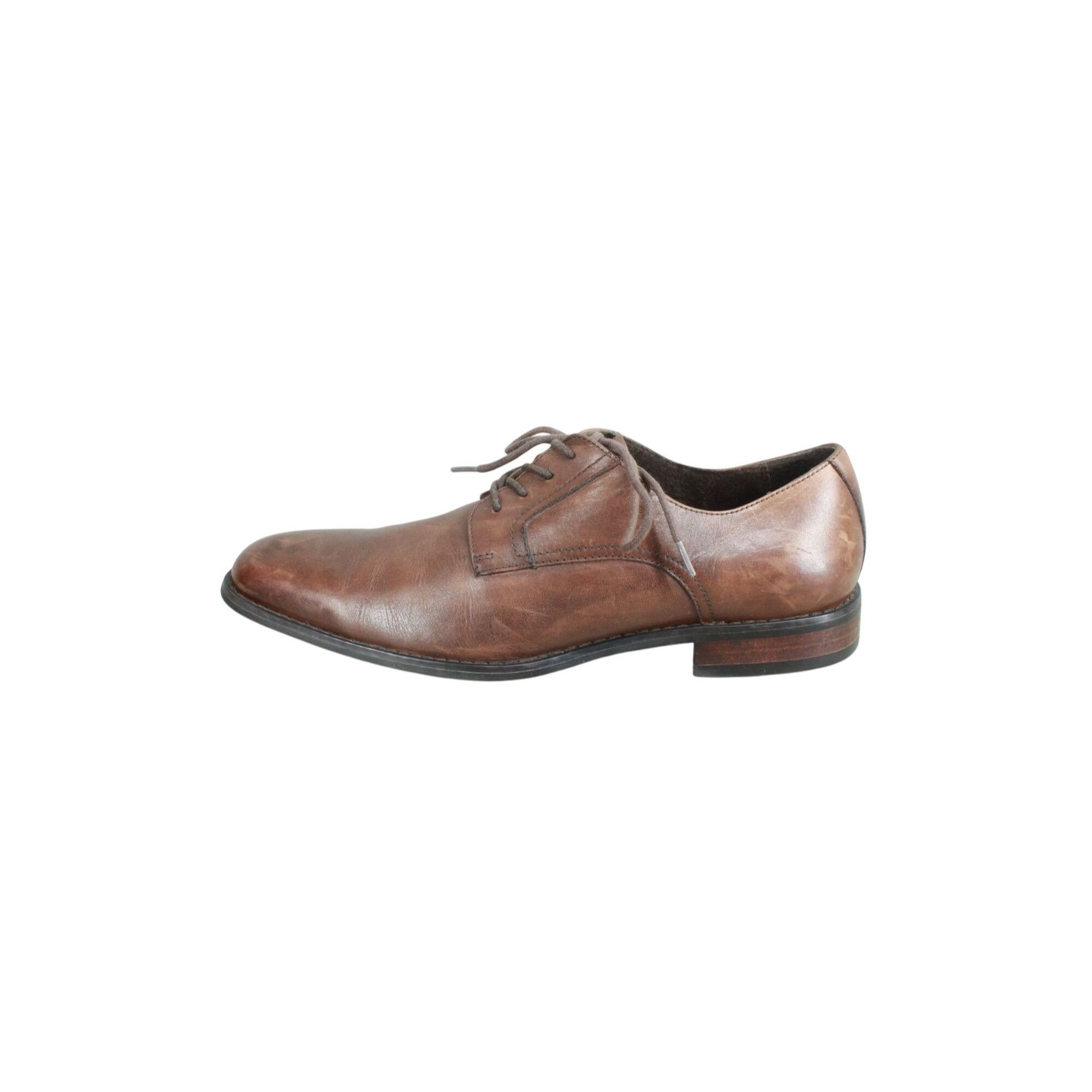 Other Black Brown 1826 Men's Brown Leather Plain Toe Oxford Derby Size US 9 / EU 42 - 1 Thumbnail