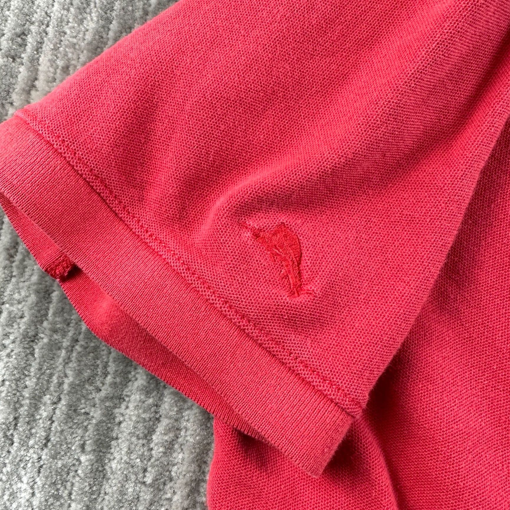 Tommy Bahama Tommy Bahama Polo Shirt Adult Large Red Cotton Mens Short Sleeve Polo Collared Button Casual Beach Aloha Hawaii Marlin Logo Size US L / EU 52-54 / 3 - 4 Thumbnail