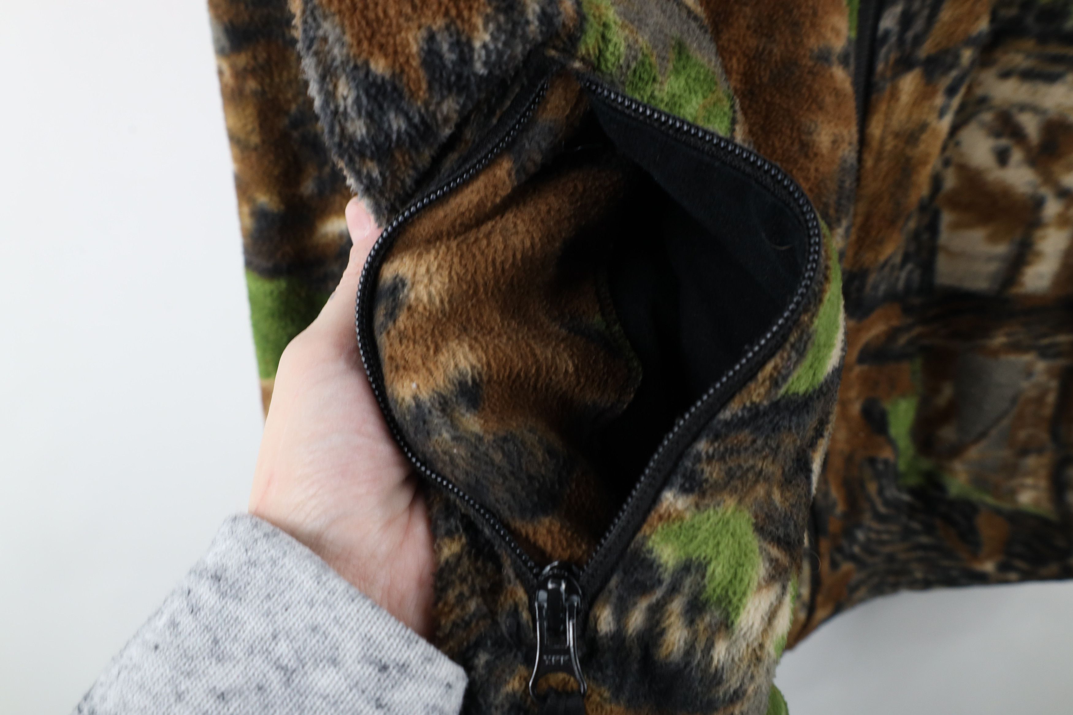 Cabelas × Vintage Vintage 90s Cabelas Spell Camouflage Full Zip Fleece Jacket Size US M / EU 48-50 / 2 - 5 Thumbnail