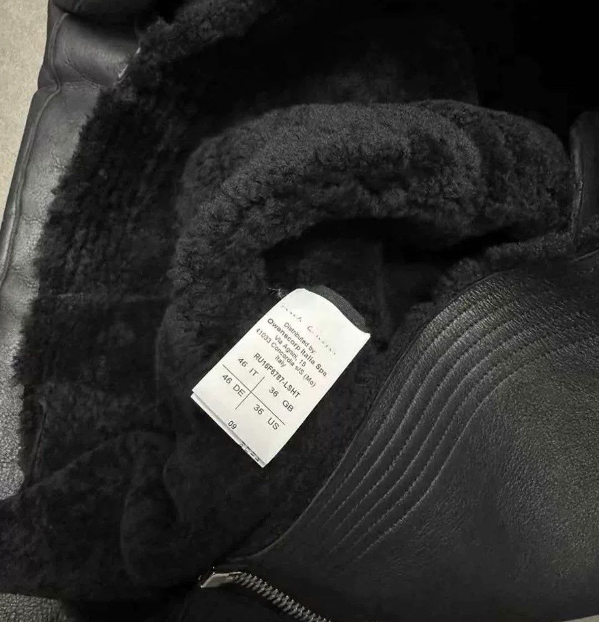 Rick Owens Rick Owens 16FW mainline fur one-piece jacket Size US M / EU 48-50 / 2 - 5 Thumbnail