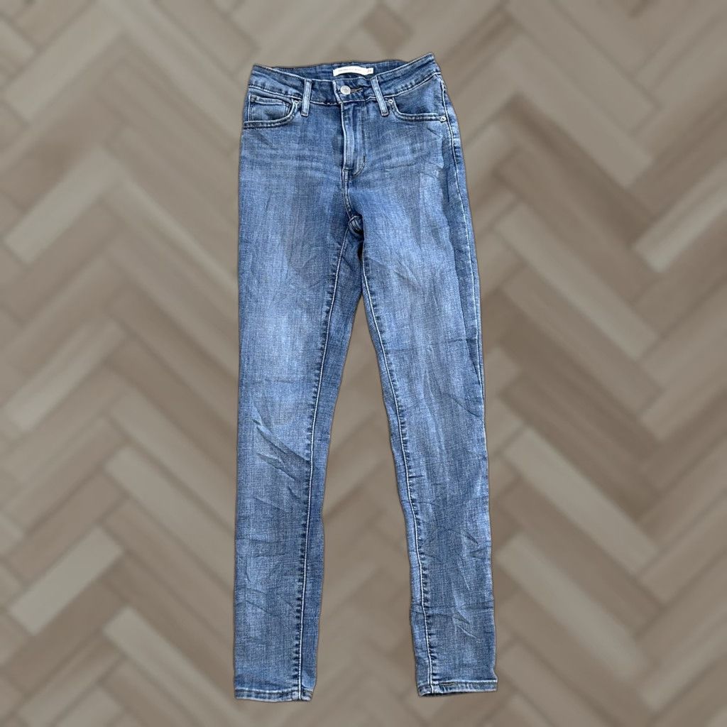 Levi's Levi's Women's 721 High-Rise Skinny Jeans Blue 24x30 Denim Slim Regular Jeans Women Female 30 In Inseam 30 Pants Vintage No Size 42" / US 20 - 1 Thumbnail