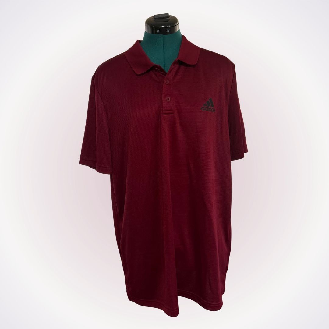 Adidas Adidas Burgundy Performance Polo | Sz L Size US L / EU 52-54 / 3 - 1 Thumbnail