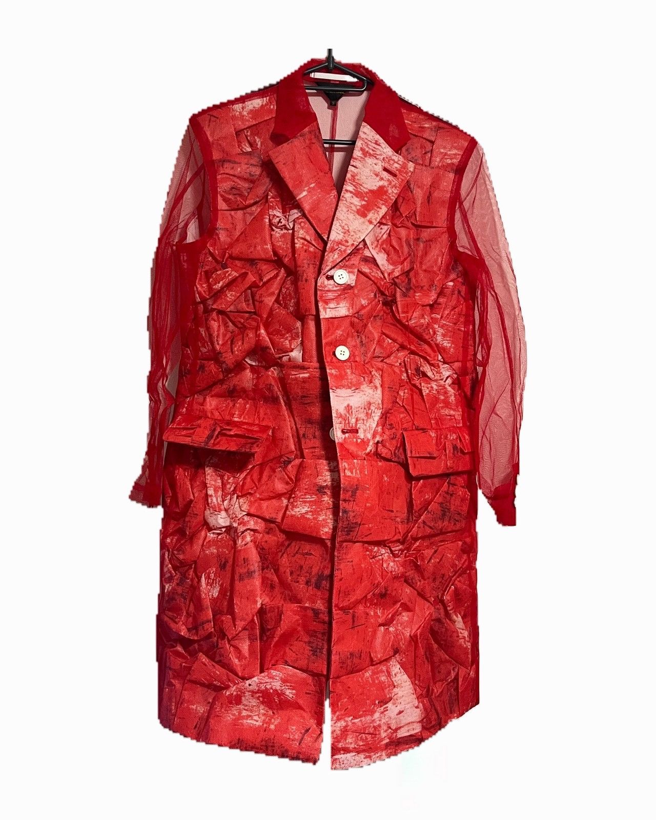 Comme des Garcons COMME des GARCONS 25SS blood splatter long Jacket Size S / US 4 / IT 40 - 1 Thumbnail