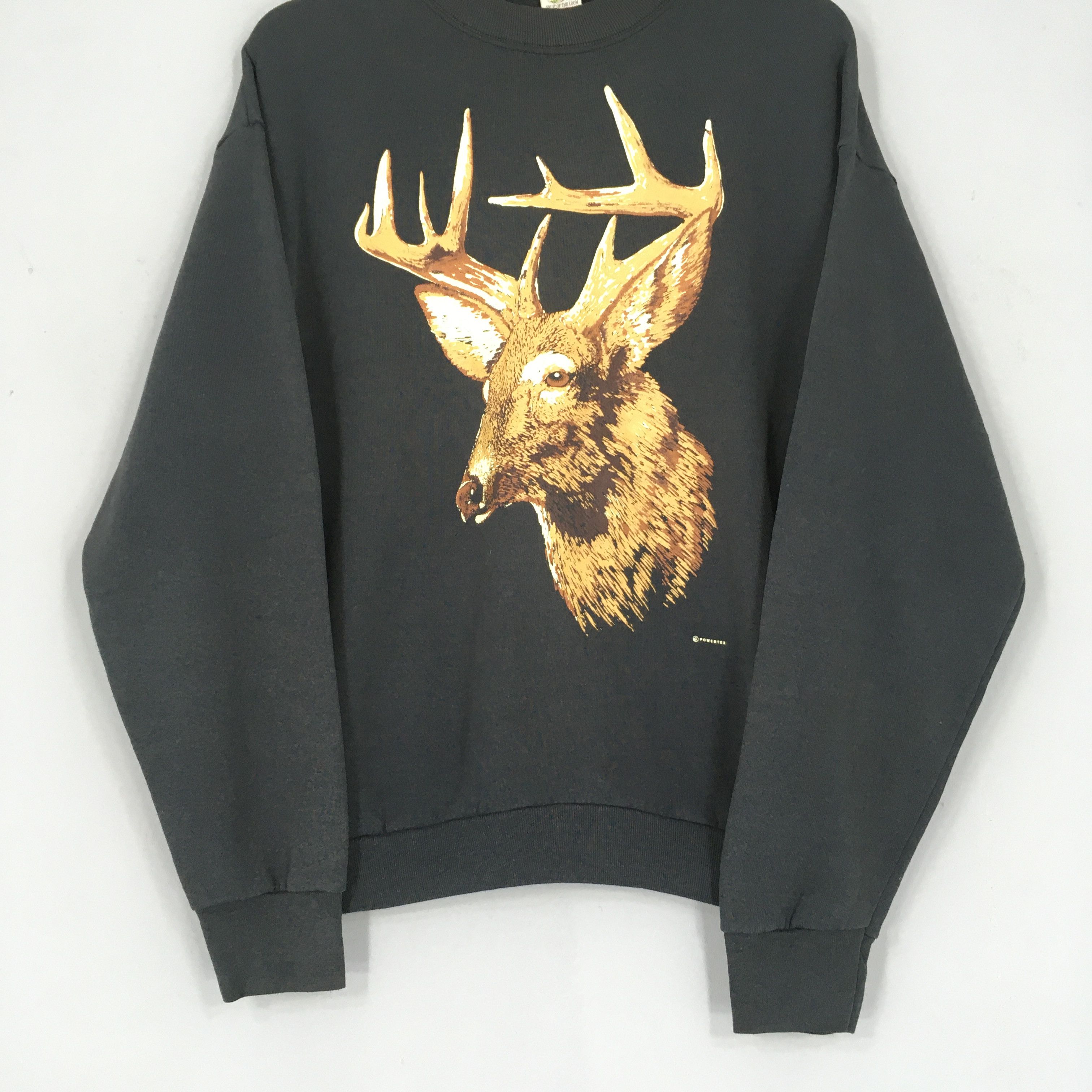 Habitat Vintage 90s White-Tailed Deer Wildlife Sweatshirt Large Size US L / EU 52-54 / 3 - 3 Thumbnail