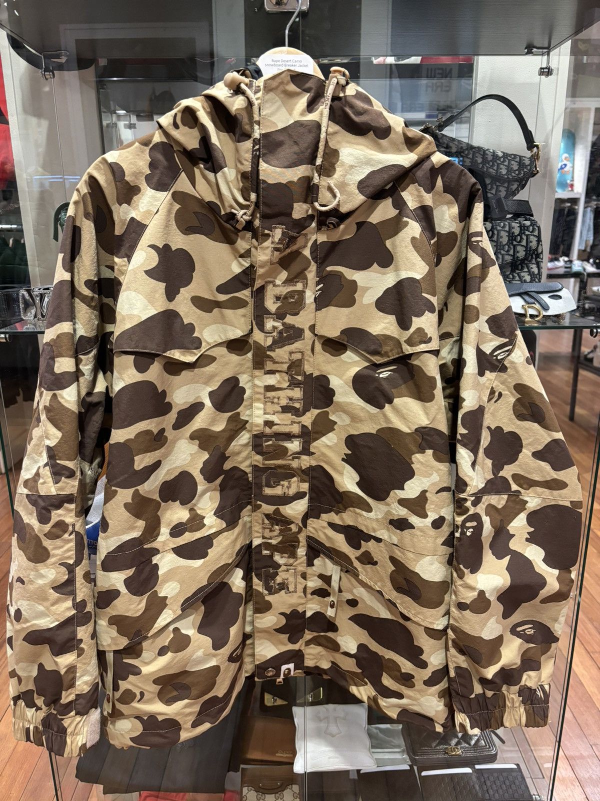 Bape Beige Camo Snowboard Breaker Jacket