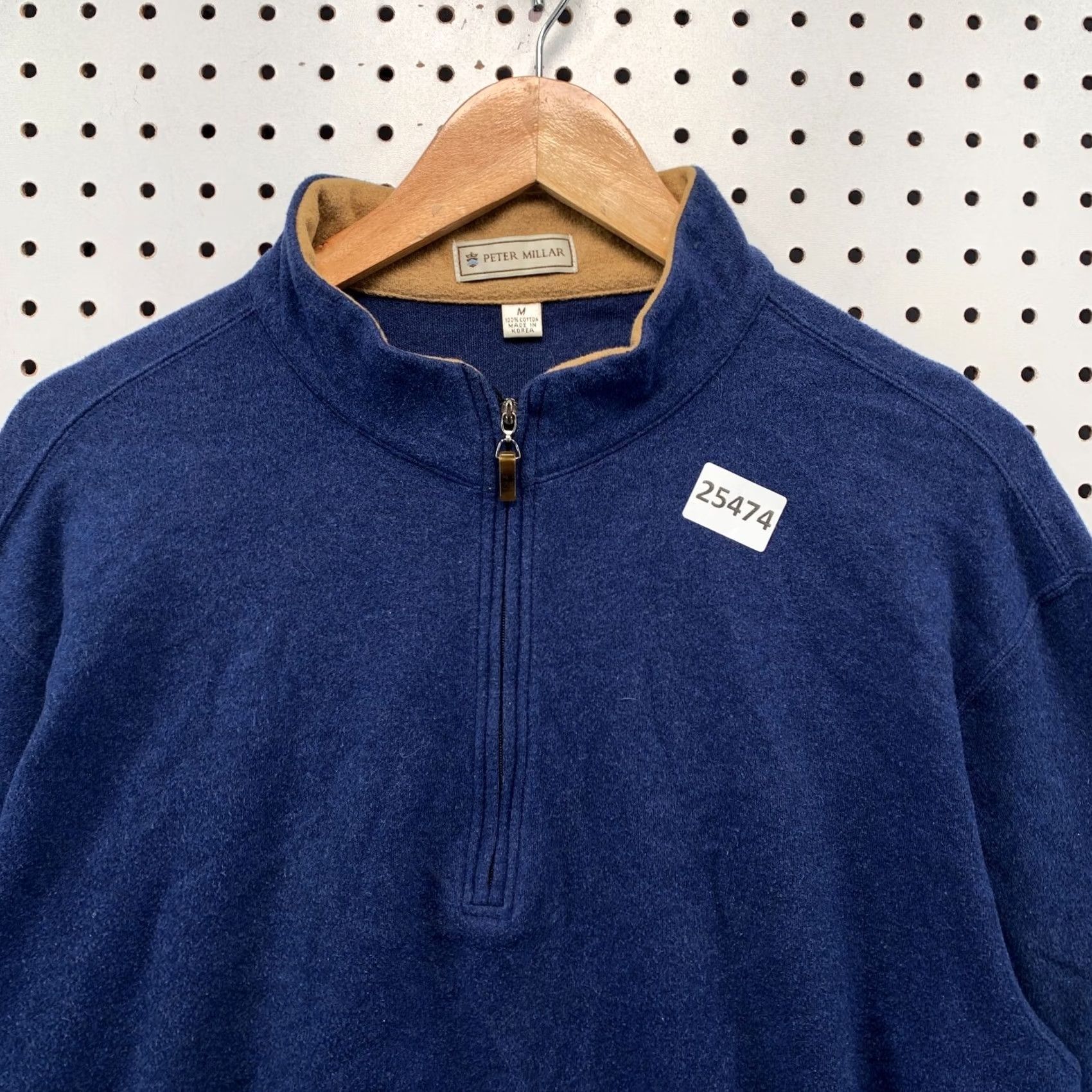 Peter Millar Peter Millar Sweater Mens Large Pullover 1/4 ZIp Long Sleeve Blue Casual 22.5x27 Size US L / EU 52-54 / 3 - 2 Thumbnail