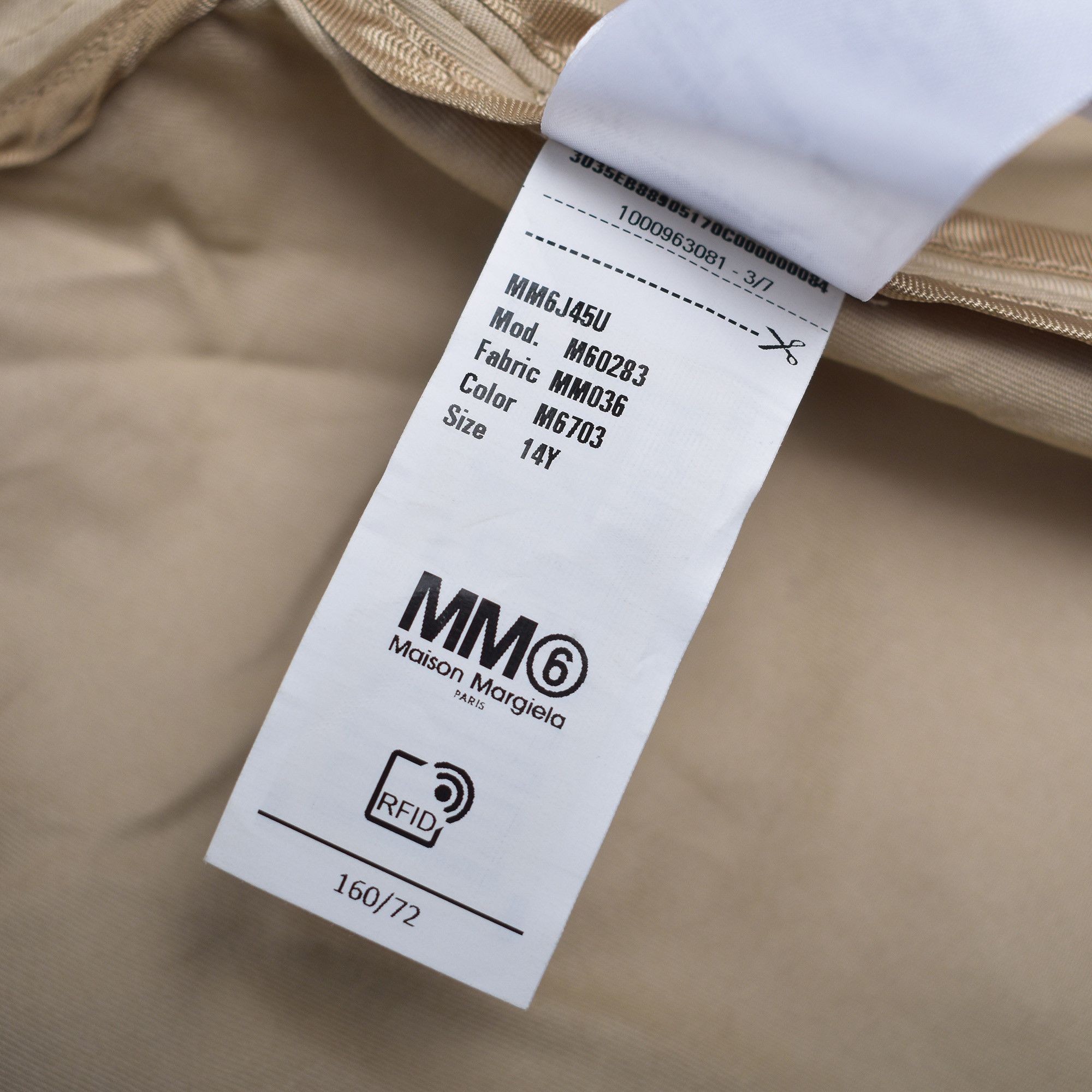 MM6 *BNWT* MM6 MAISON MARGIELA CROPPED BEIGE COAT YOUTH Size XS / US 0-2 / IT 36-38 - 4 Thumbnail