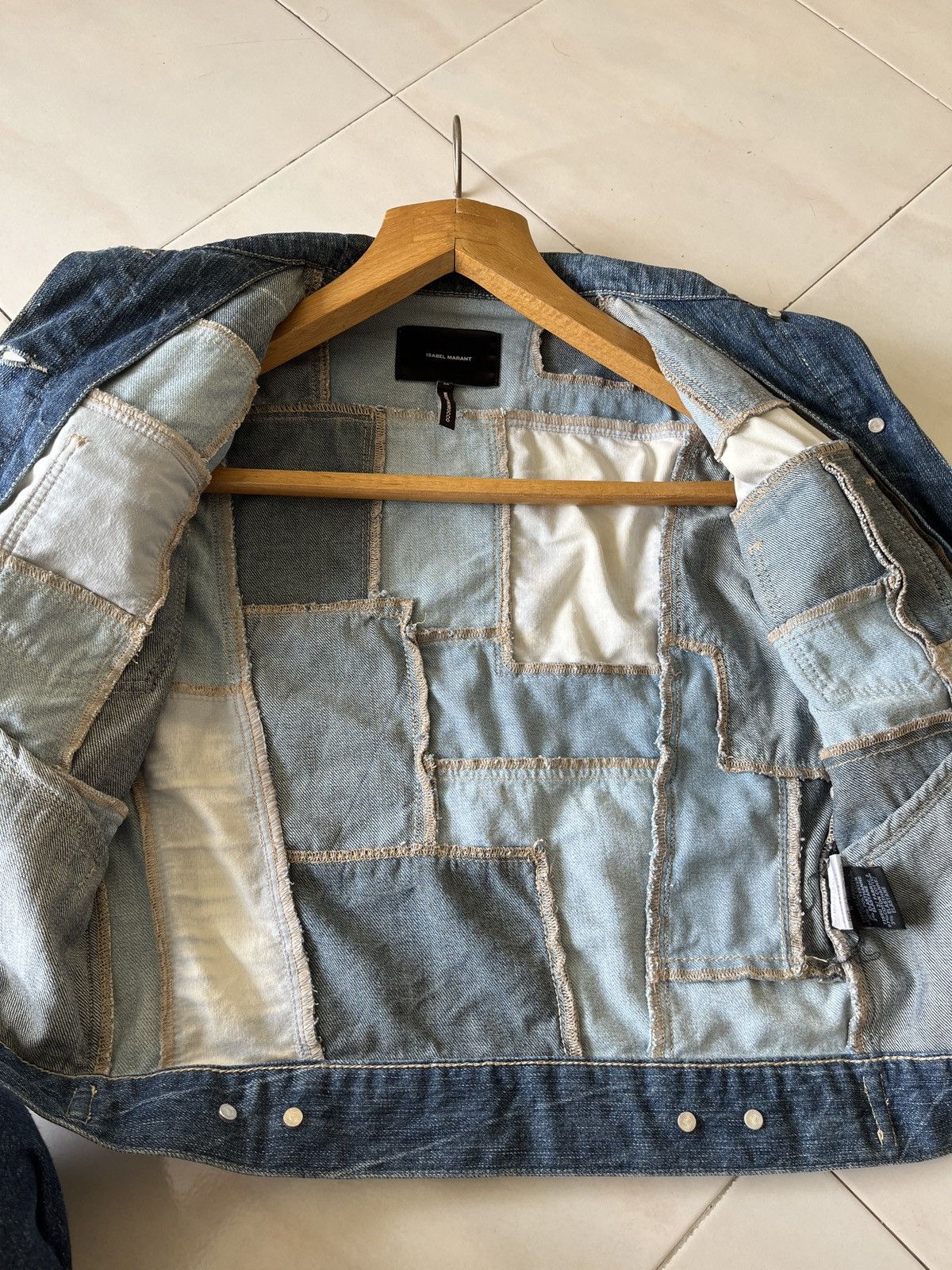 Isabel Marant Isabel Marant Patchwork Denim Jacket Size S / US 4 / IT 40 - 15 Thumbnail