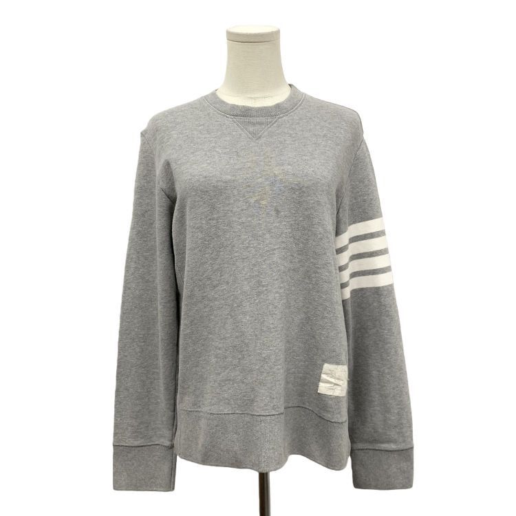 Thom Browne Thom Browne Gray 4-Bar Sweatshirt Size S Size US S / EU 44-46 / 1 - 1 Thumbnail