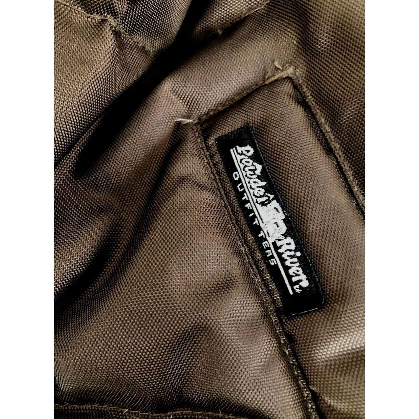 Vintage POWDER RIVER OUTFITTERS Panhandle Slim Vest - Leather Down 55% DOWN 45% FEATHERS Puffer Western Mens L Brown Size L Size US L / EU 52-54 / 3 - 8 Thumbnail
