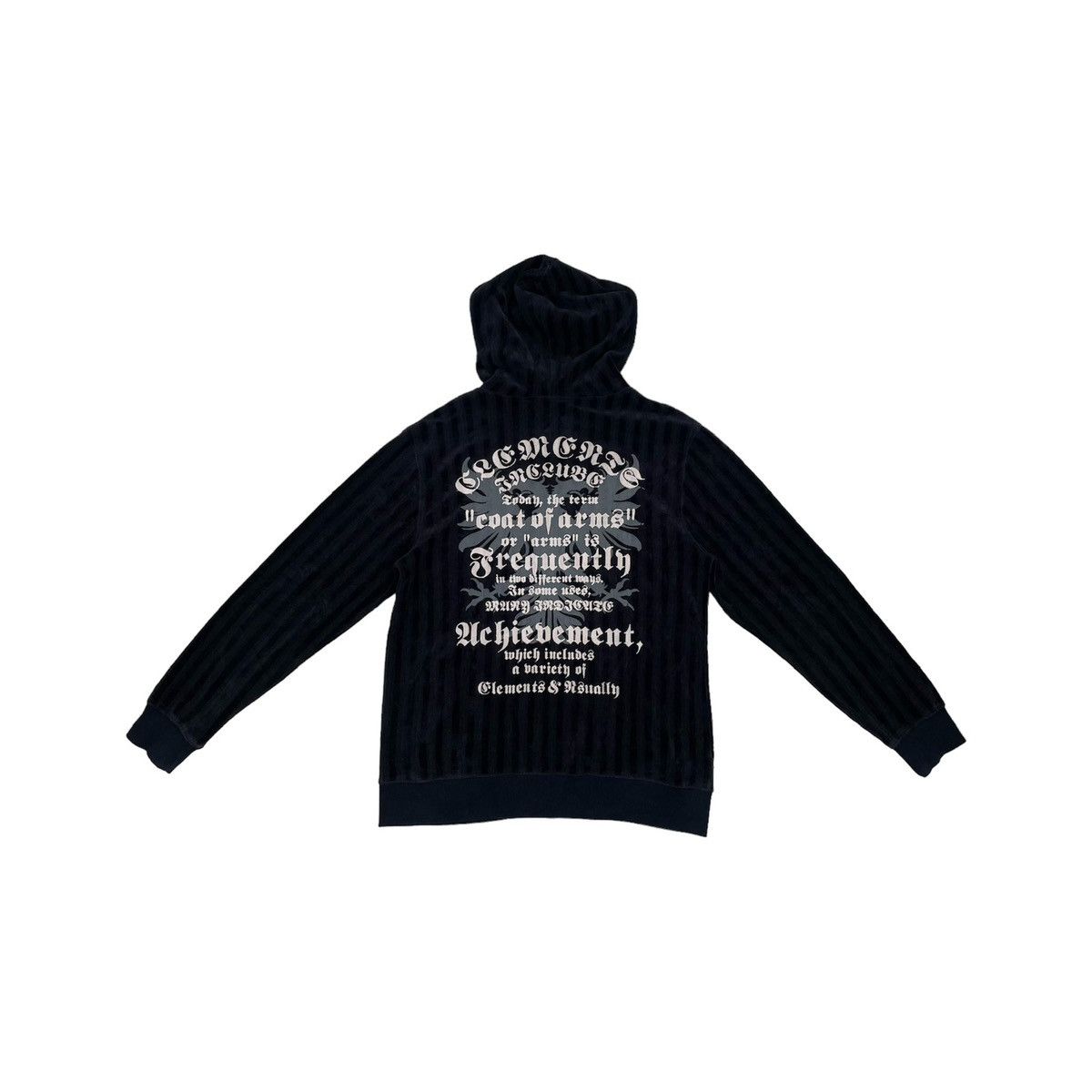 If Six Was Nine × Japanese Brand × Le Grande Bleu (L.G.B.) Black velvet zip hoodie with poems on it Size US M / EU 48-50 / 2 - 2 Thumbnail