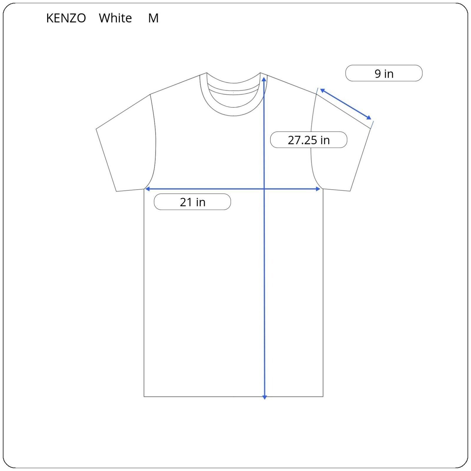 Kenzo New $225 KENZO Paris Boke Flower Men's Medium White T-Shirt Size US M / EU 48-50 / 2 - 3 Thumbnail