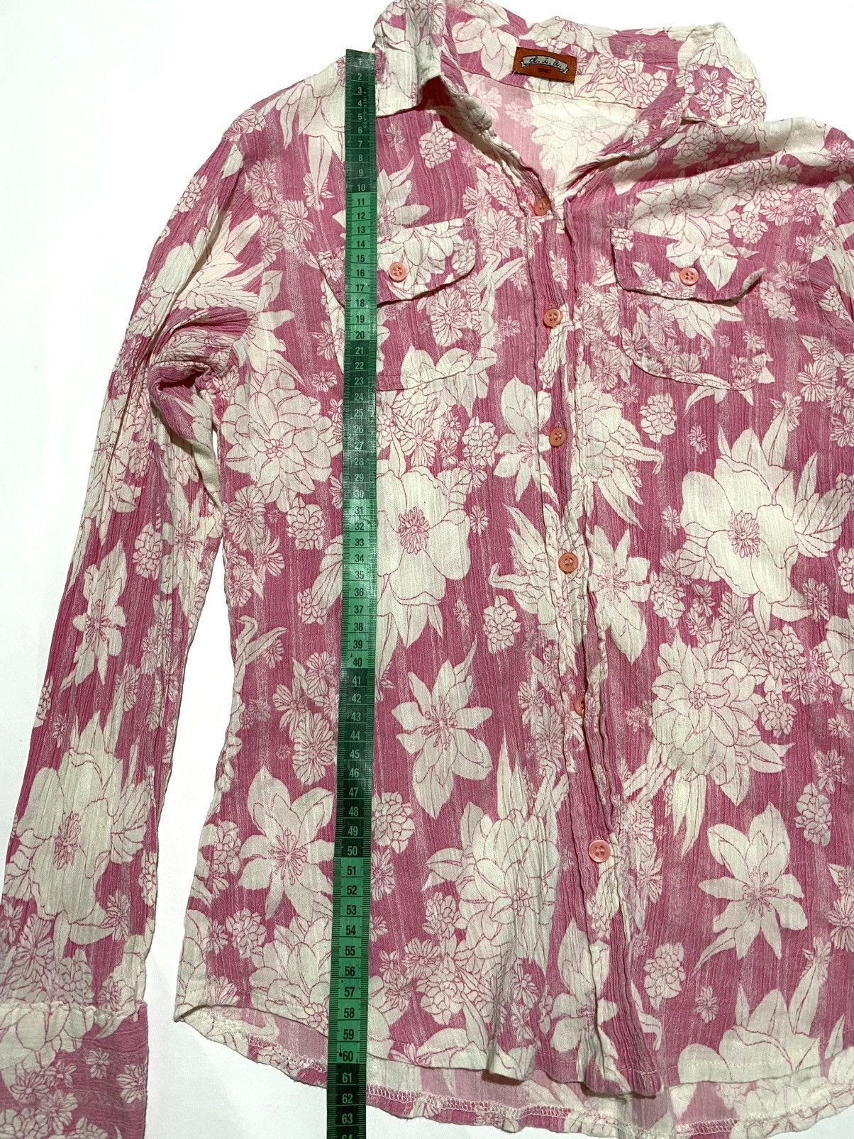 Japanese Brand D.I.A SPEC PLEATS FLORAL BUTTON SHIRT Size ONE SIZE - 7 Thumbnail
