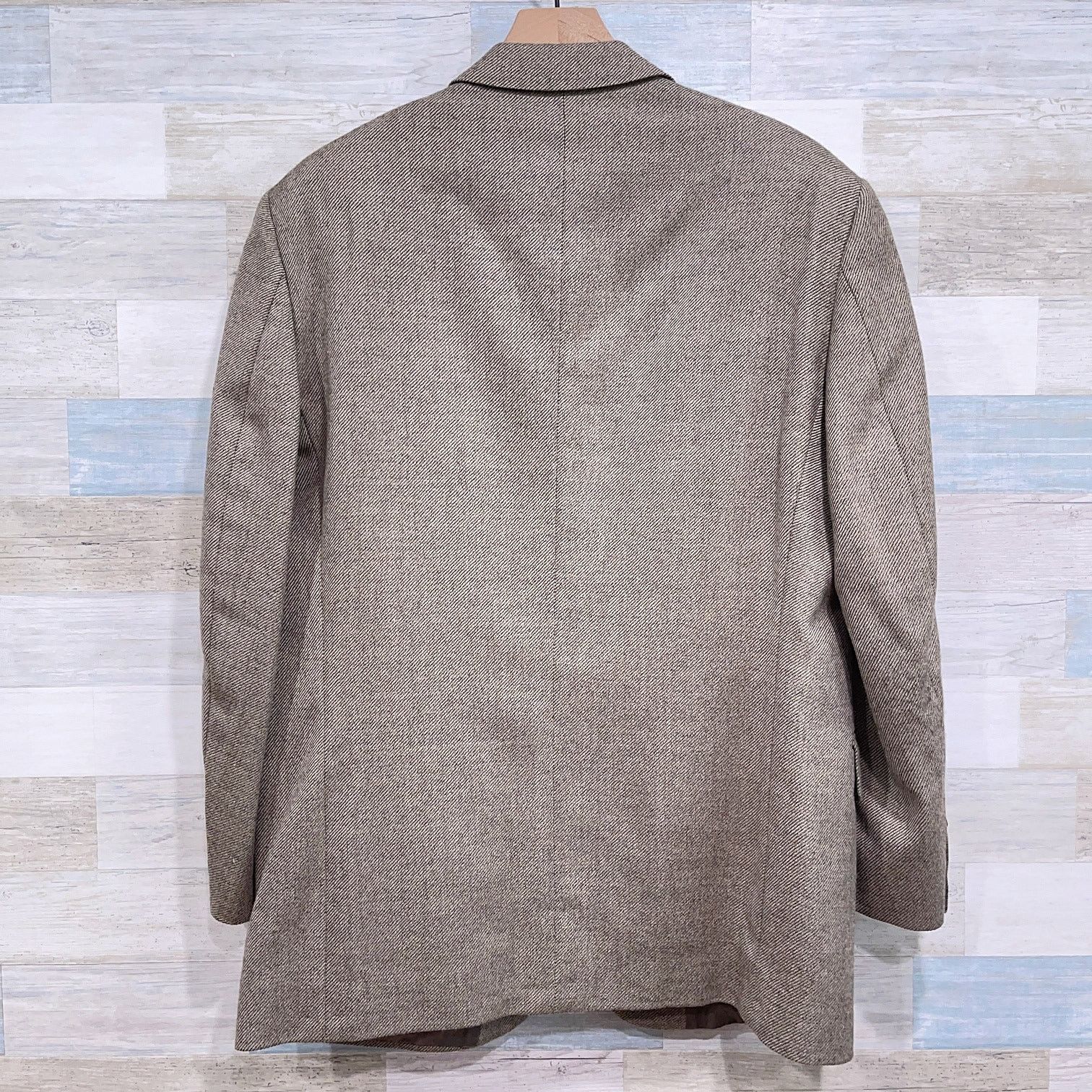 Jack Victor Jack Victor Tweed Wool Sport Coat Jacket Taupe Brown Two 42R Size 42R - 5 Thumbnail