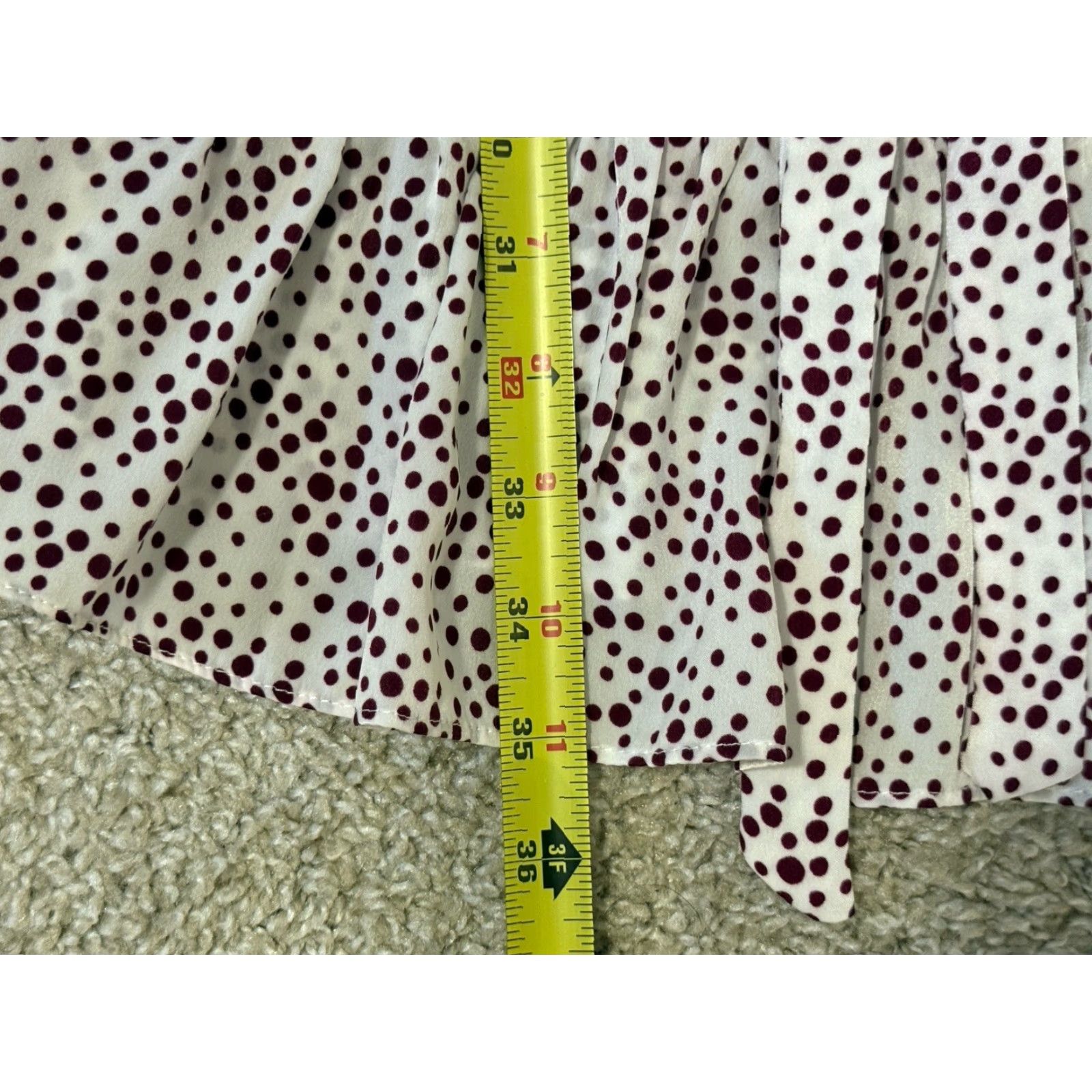 MISA Los Angeles VINTAGE Misa Los Angeles Nehda Dress White Purple Polka Dot Mini Women's Medium USA Made Dress Size M / US 6-8 / IT 42-44 - 5 Thumbnail