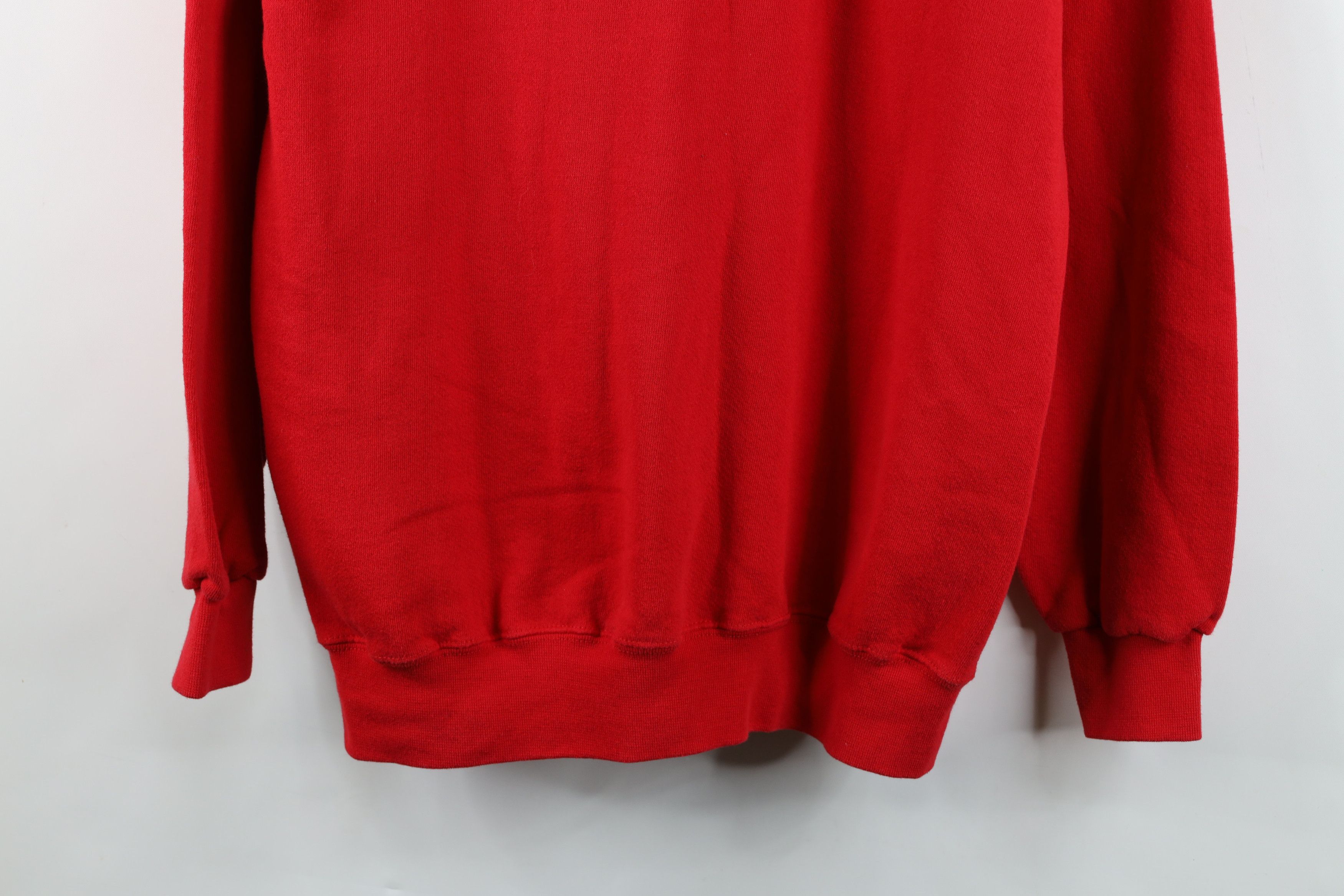 Vintage Vintage 90s Streetwear Christmas Snowman Sweatshirt Red Size L / US 10 / IT 46 - 3 Thumbnail