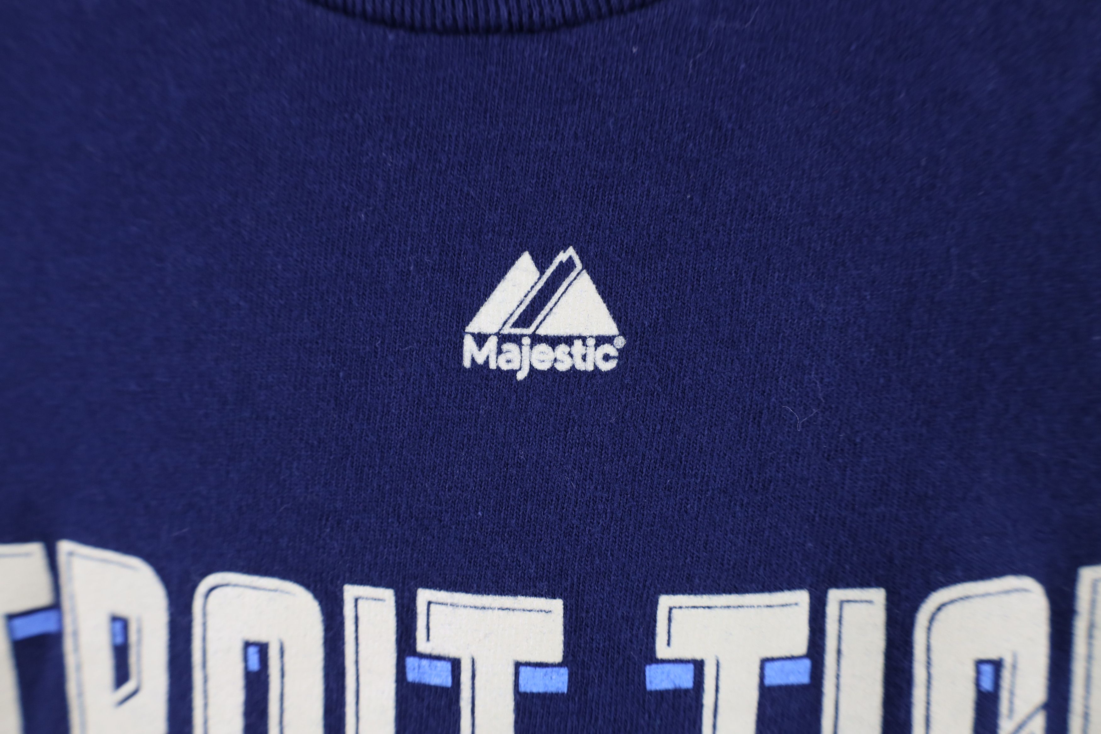 Majestic × Vintage Retro Majestic Spell Detroit Tigers Baseball T-Shirt Blue Size US XS / EU 42 / 0 - 5 Thumbnail