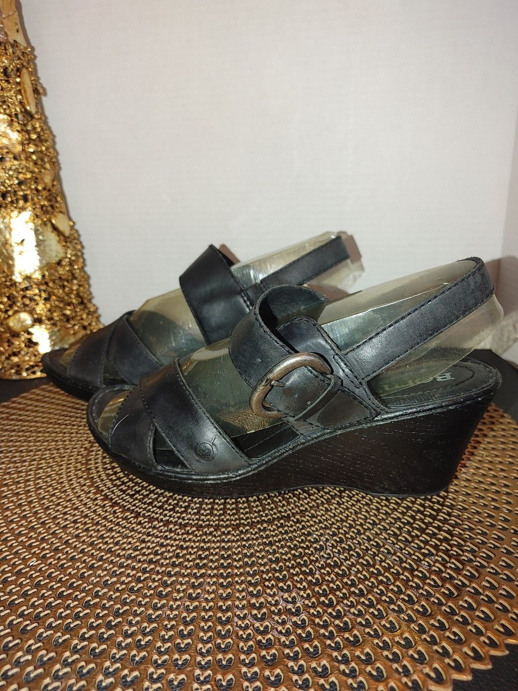 Born Born Wedge Sandals Size 9M Size US 9 / IT 39 - 1 Thumbnail