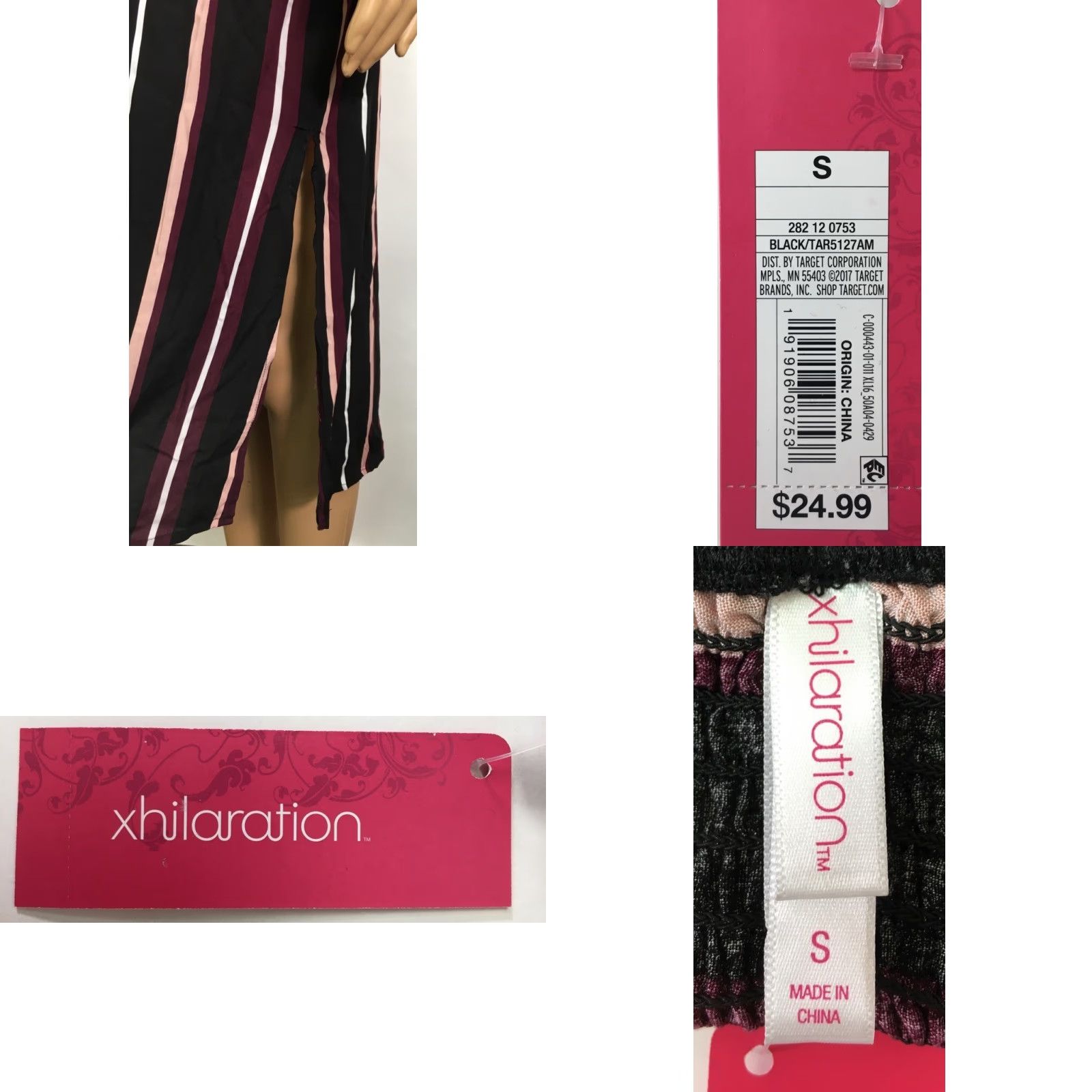 Vintage VINTAGE Xhilaration Women's Sheath Dress Midi Sleeveless Stripe Smocked Casual Dress S Size S / US 4 / IT 40 - 8 Thumbnail
