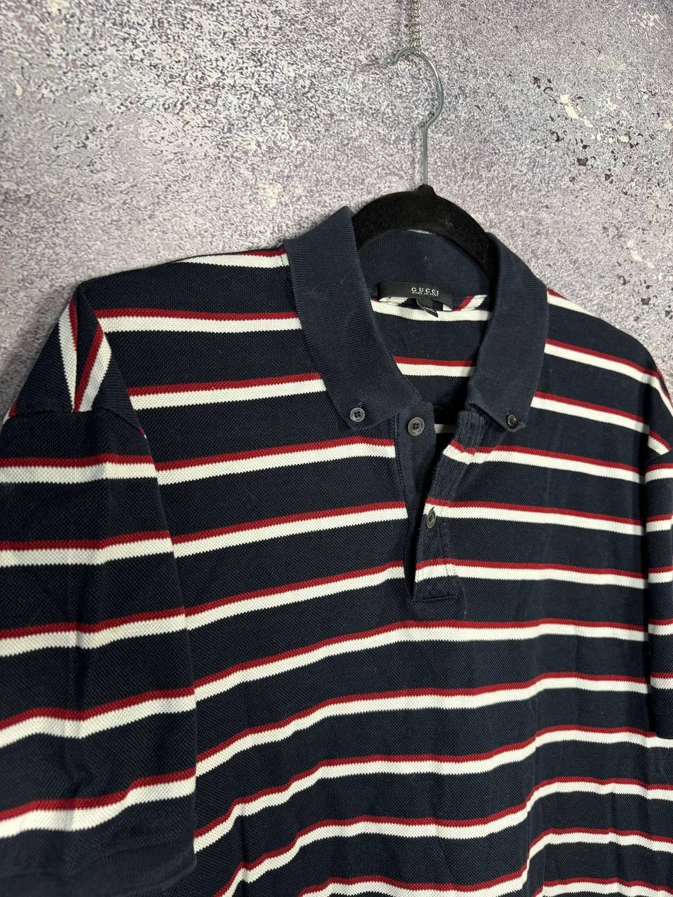 Gucci Vintage Gucci Striped Polo Y2k Oldmoney Men's 2XL Size Size US XXL / EU 58 / 5 - 7 Thumbnail