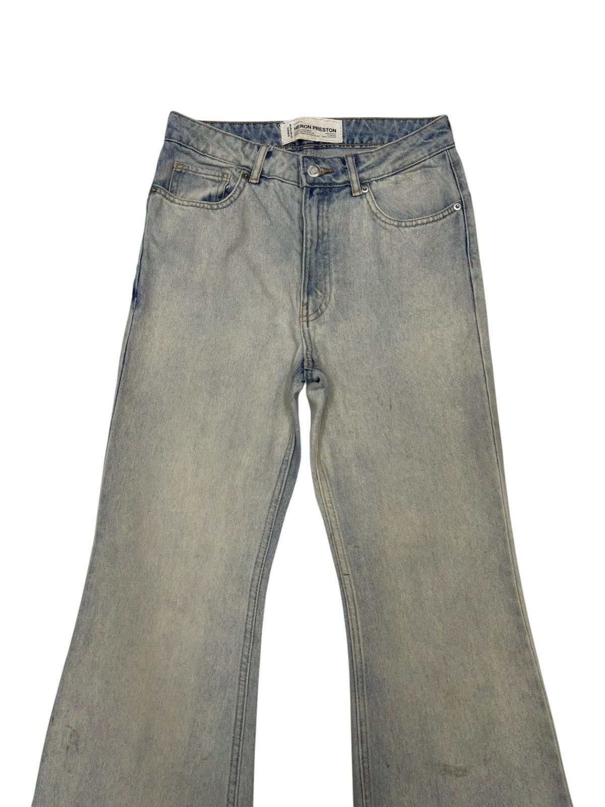 Heron Preston Heron Preston Star Embroidery Custom Made Flare Jeans Size US 28 / EU 44 - 6 Thumbnail