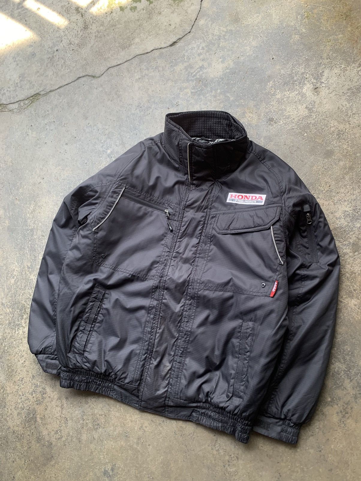 image of Honda Absolute Gear Light Puffer Jacket in Black, Men's (Size Large)