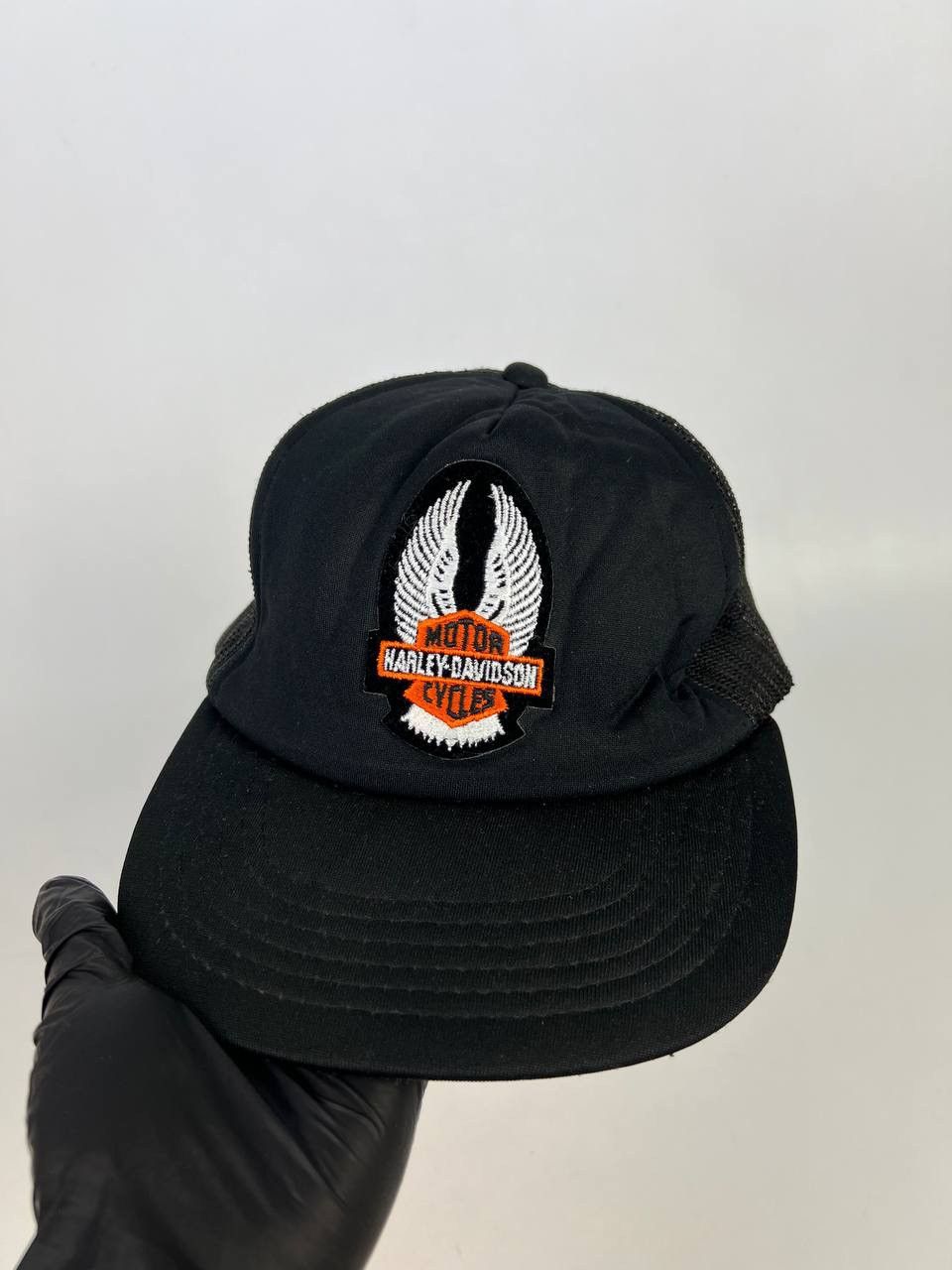 Harley Davidson Vintage punk rock y2k Harley davidson Cap black fire hat Size ONE SIZE - 1 Thumbnail
