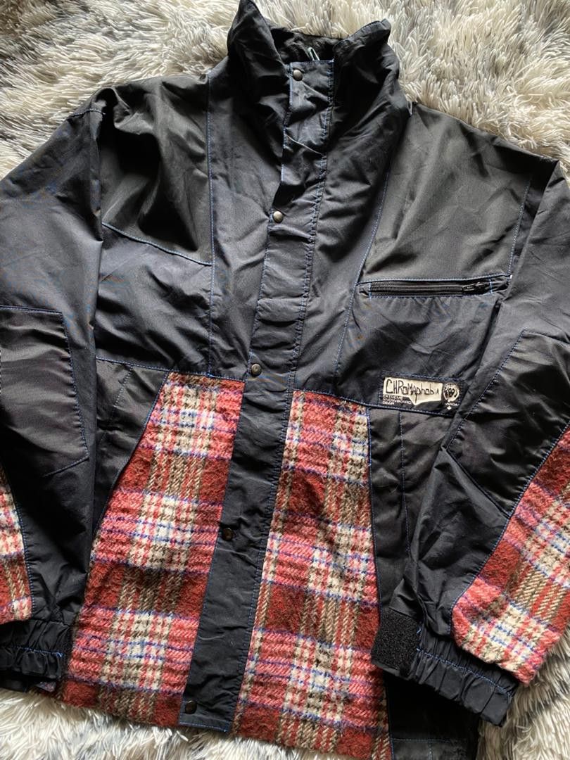 Japanese Brand 90s💥Chomaphobia Mix Wool Rare Jacket Size US L / EU 52-54 / 3 - 5 Thumbnail